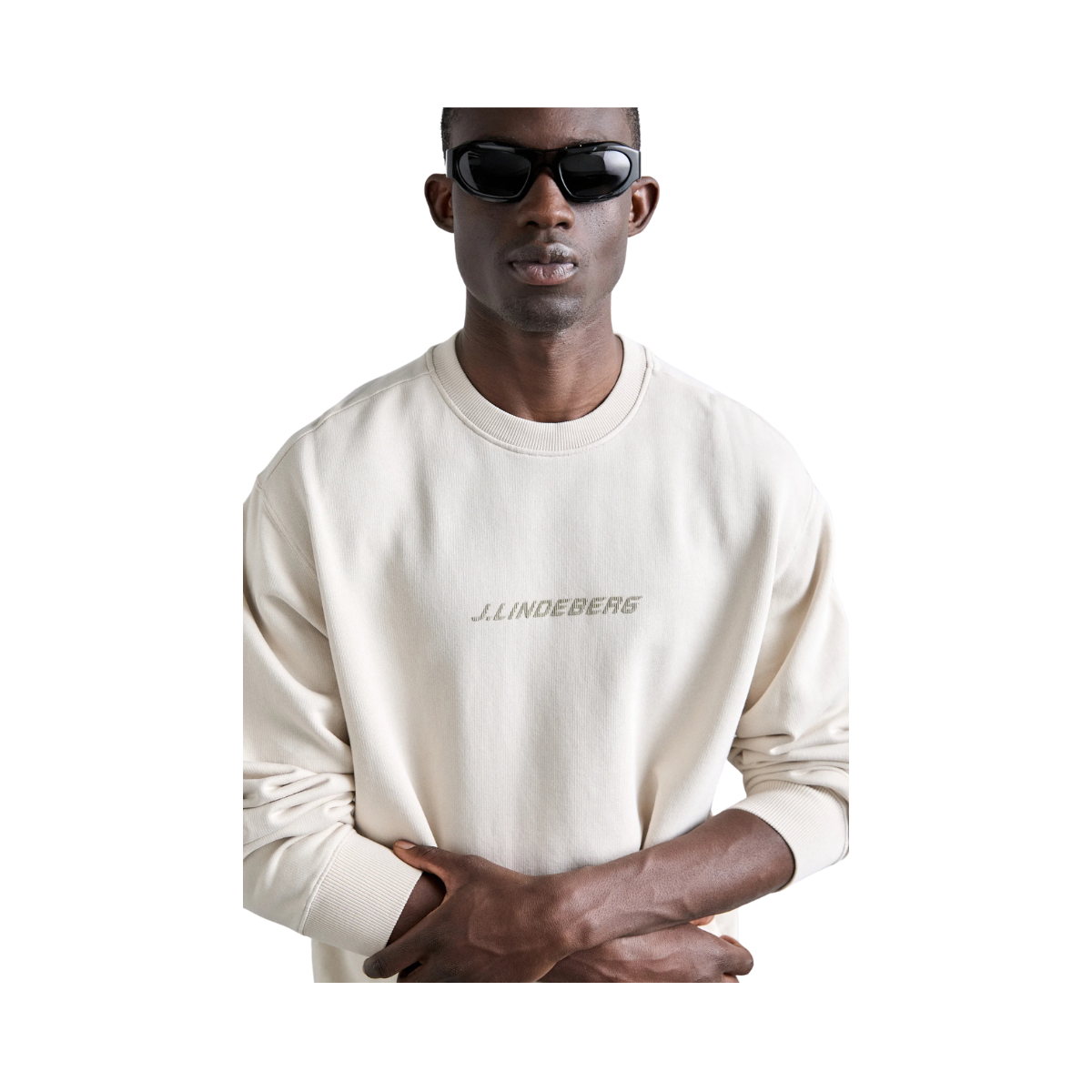 Callan Logo Crew Neck - Moonbeam U029