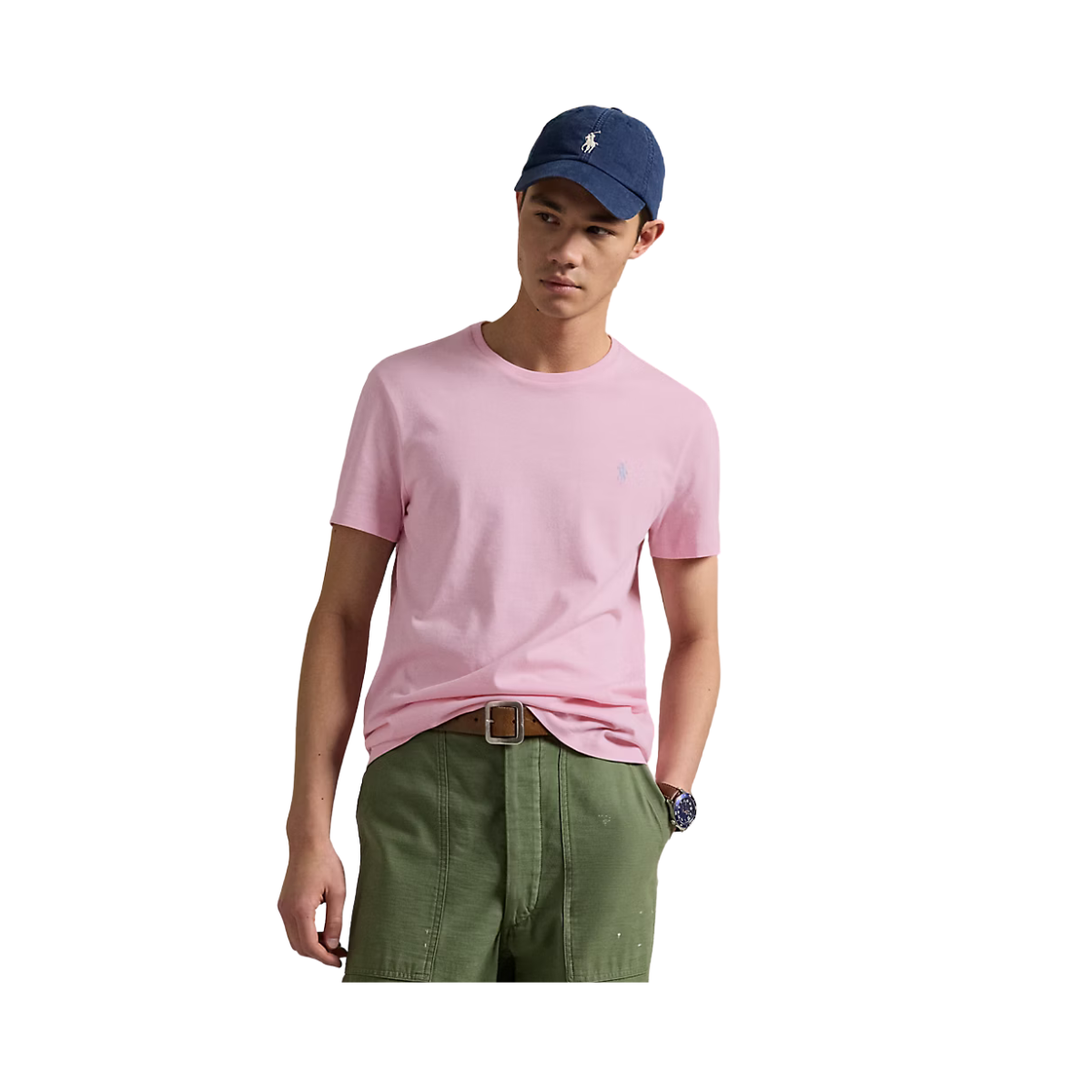 Classic Fit Crewneck T-Shirt - Bath Pink