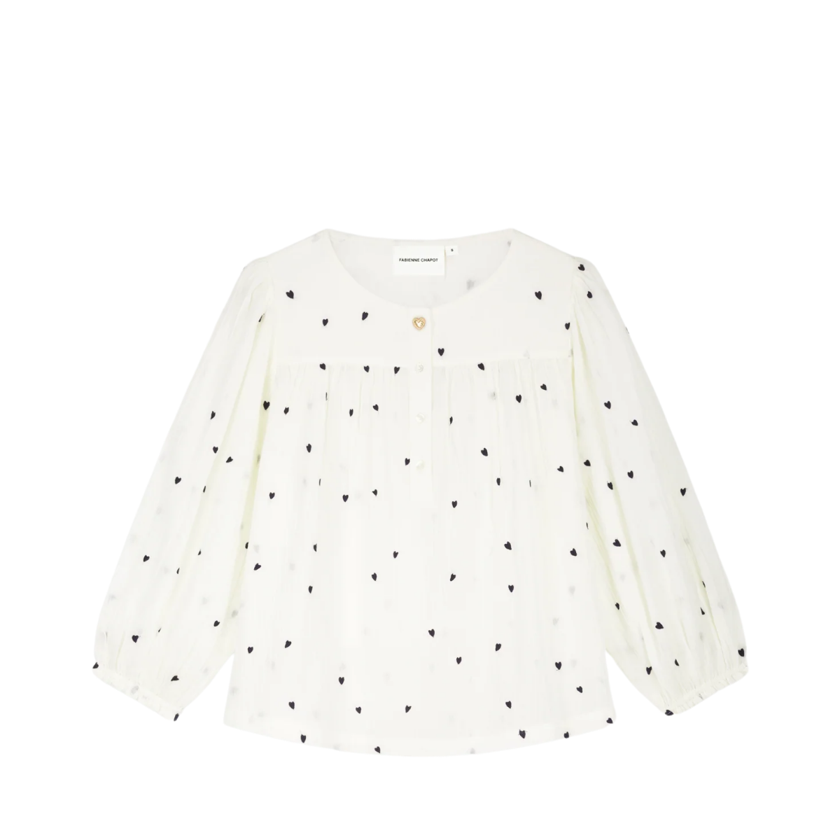 Bindi Top - Cosy White/Black