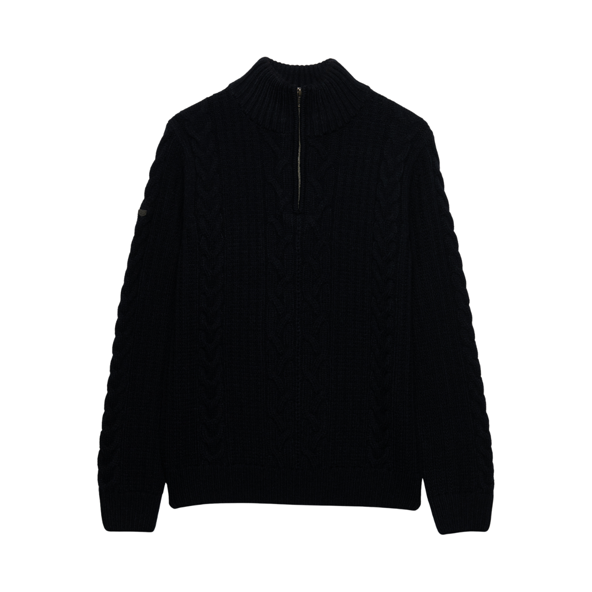 Jacob Cable Half Zip Knit - Eclipse Navy