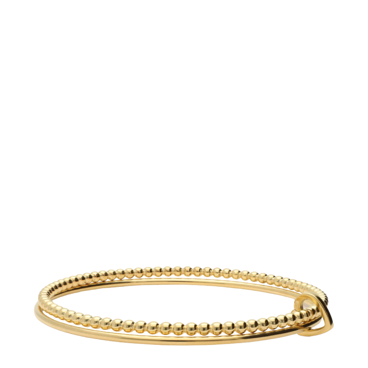 Bangle 2 Set Heart - Gold