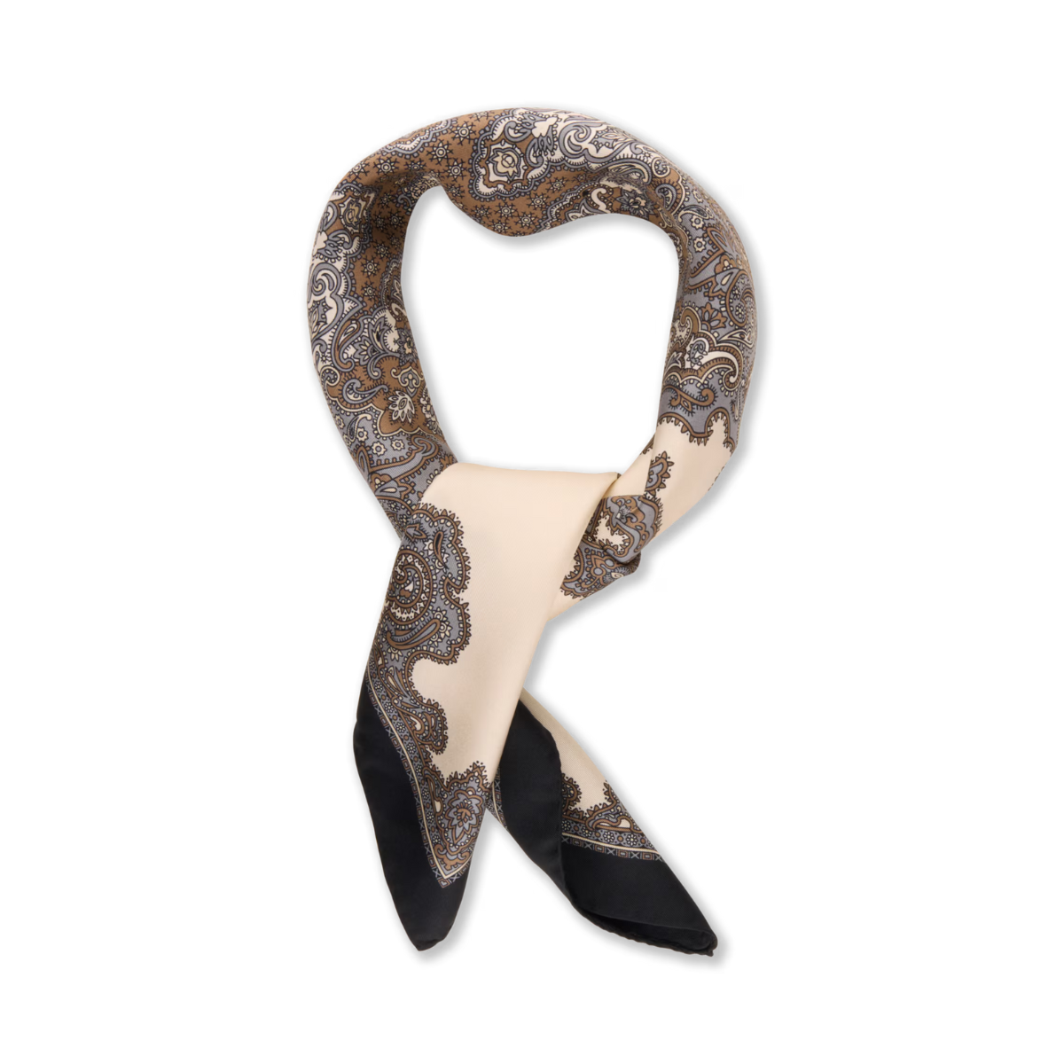 Silk Scarf - Beige