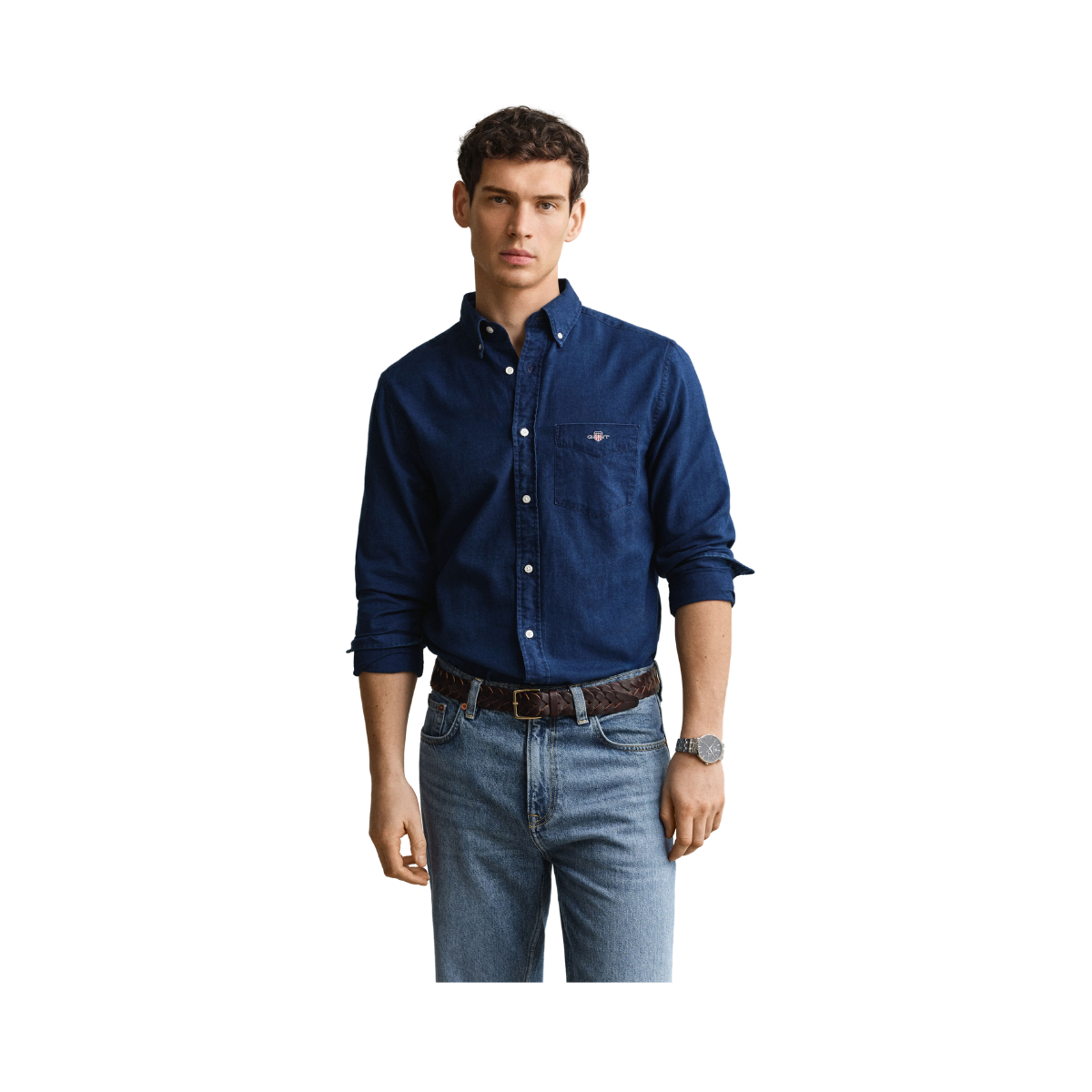 Reg Oxford Indigo Shirt - Dark Indigo