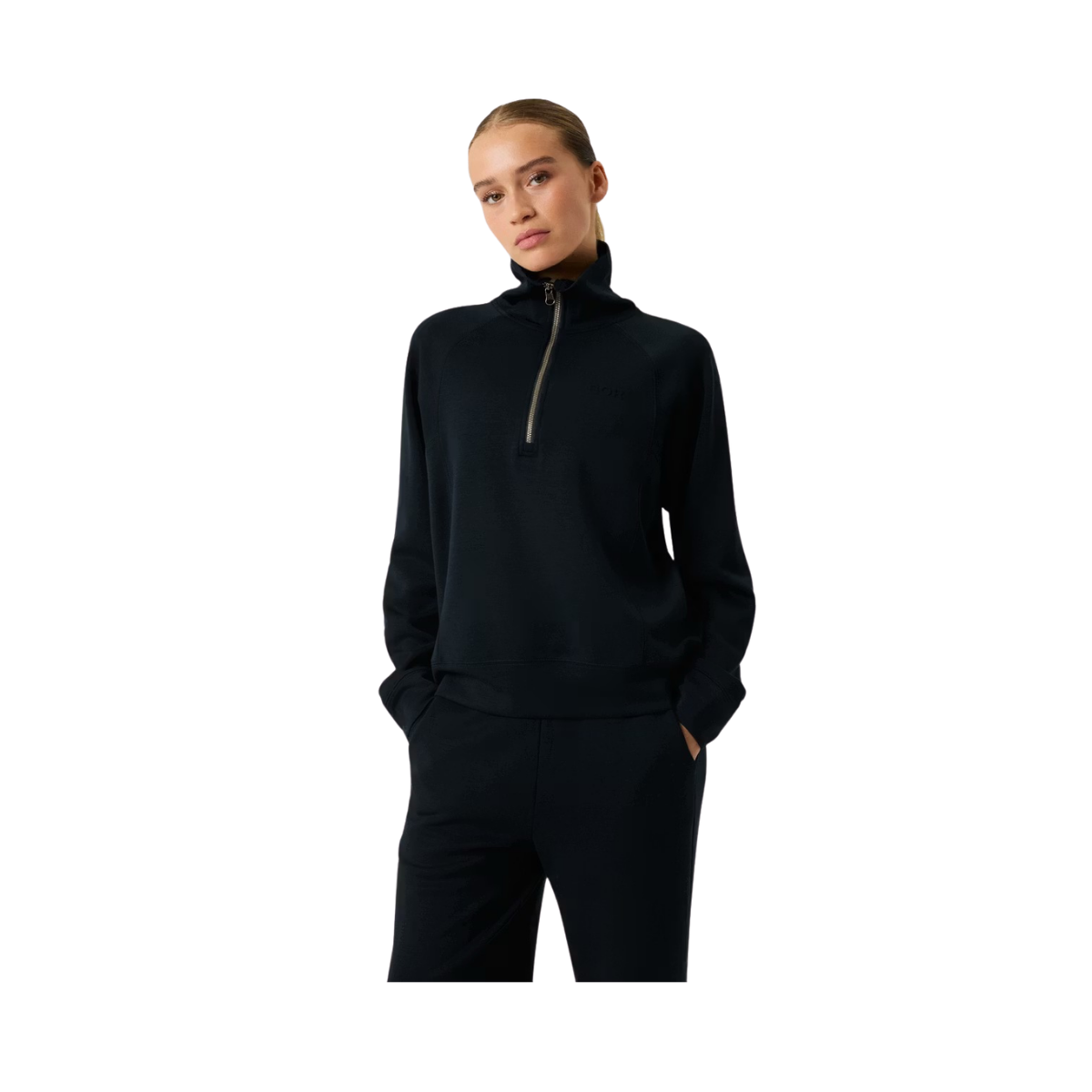 Studio Soft Halfzip Sweatshirt - Black Beauty