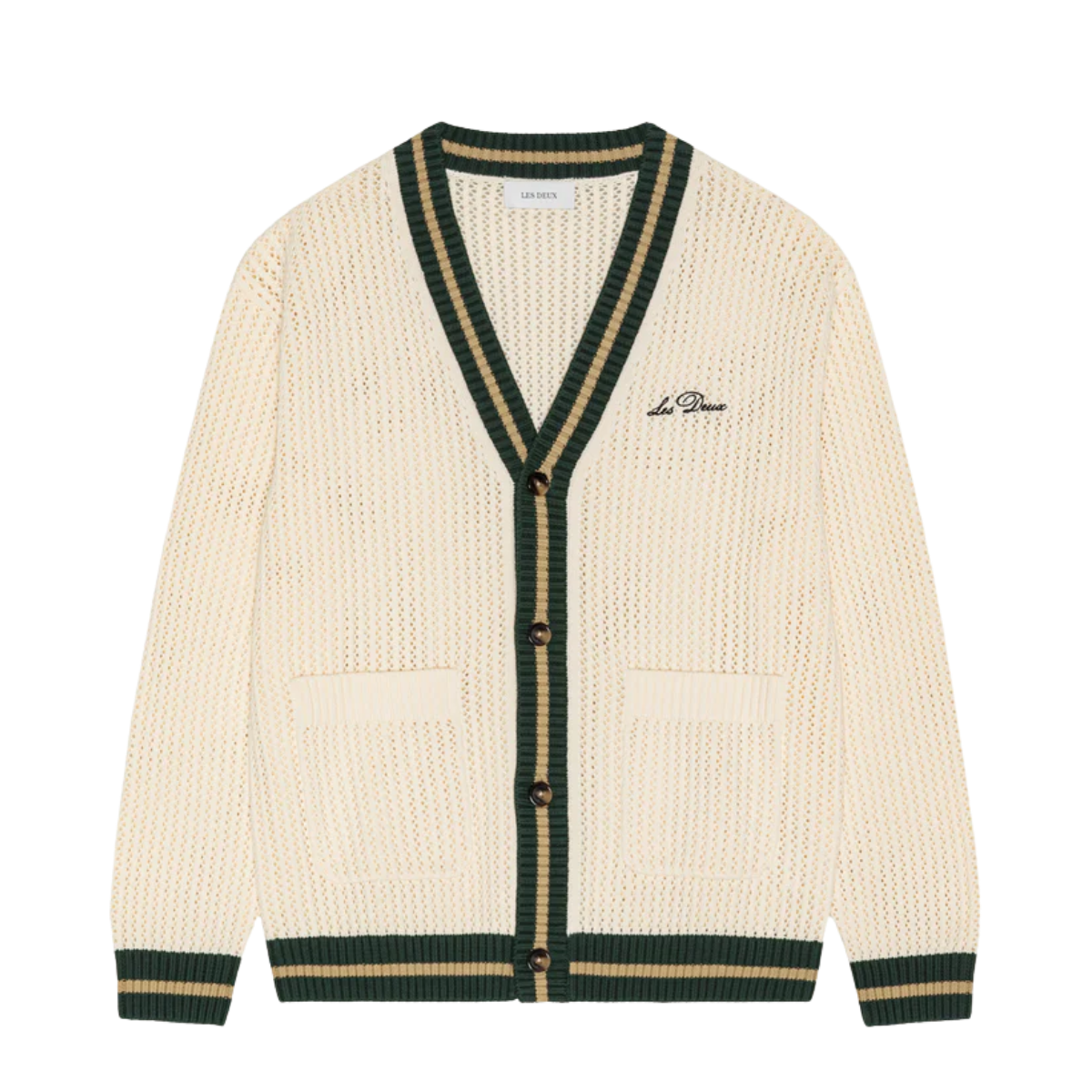 Lace Knitted Cardigan - White