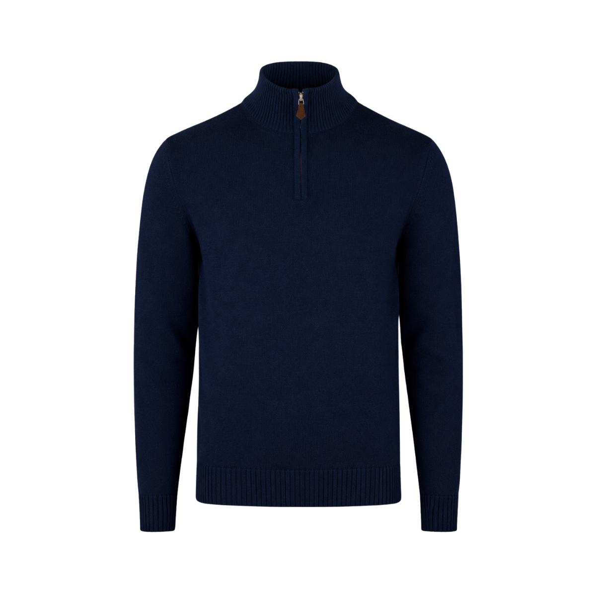 Pullover Knitted Half Zip - Navy