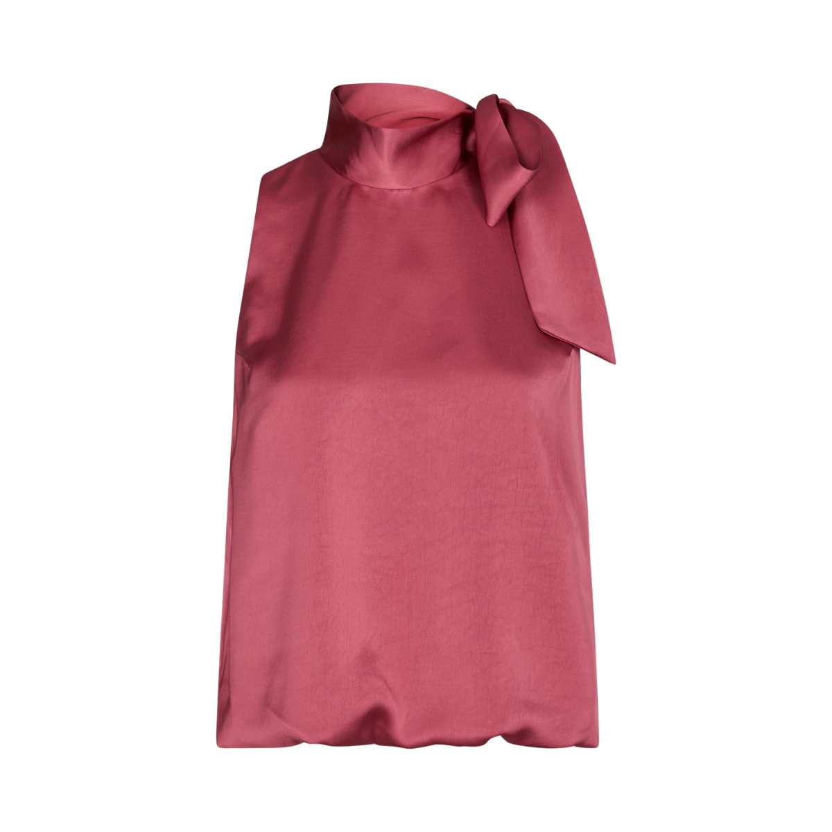 Veda Heavy Sateen Top - Cherry Pink