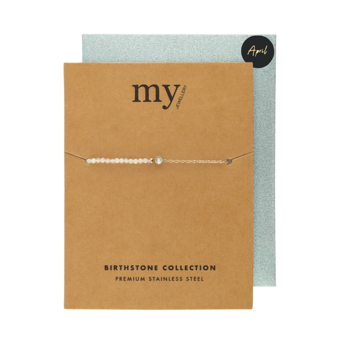 Birth Bracelet - Gold April