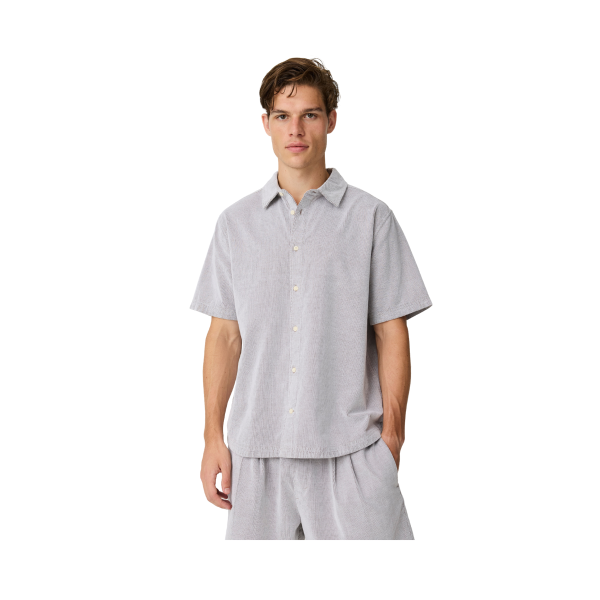 Breeze Comfort Corduroy SS Shirt - Vintage Indigo