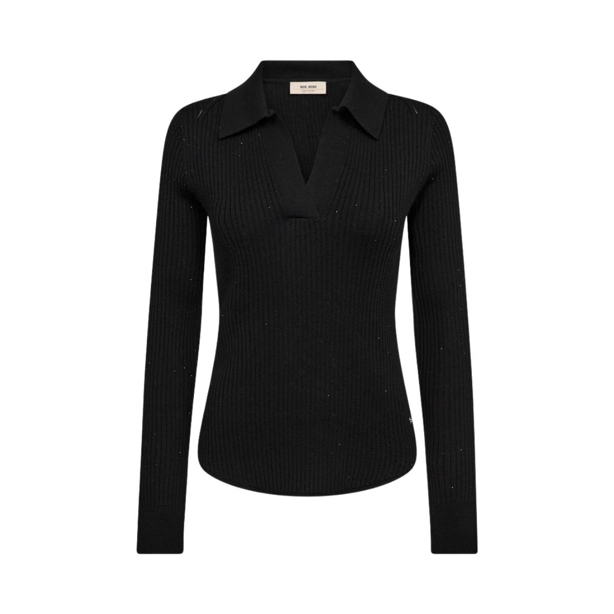 MMRonika Wool Knit Polo - Black