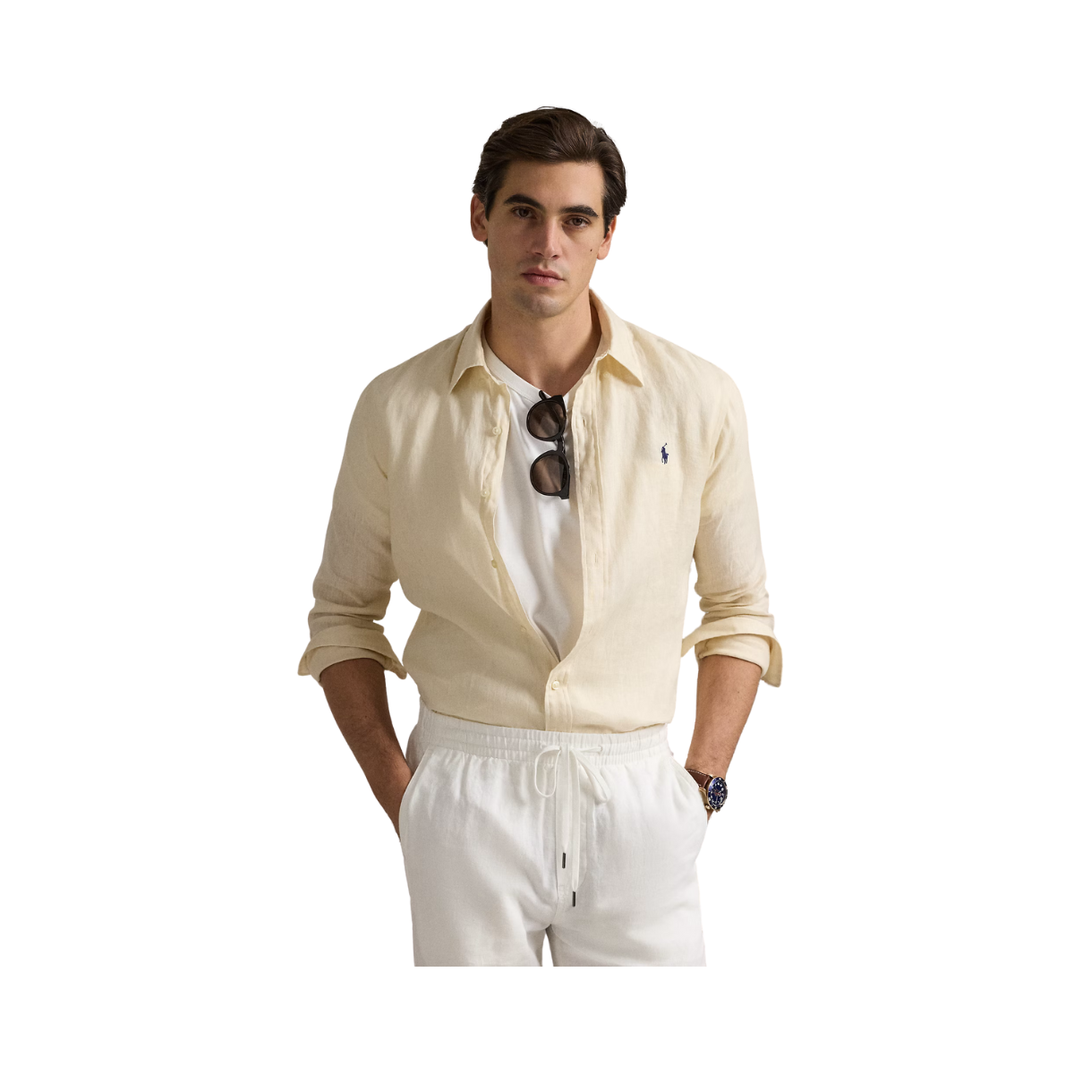 Long Sleeve Sport Shirt - Full Cream