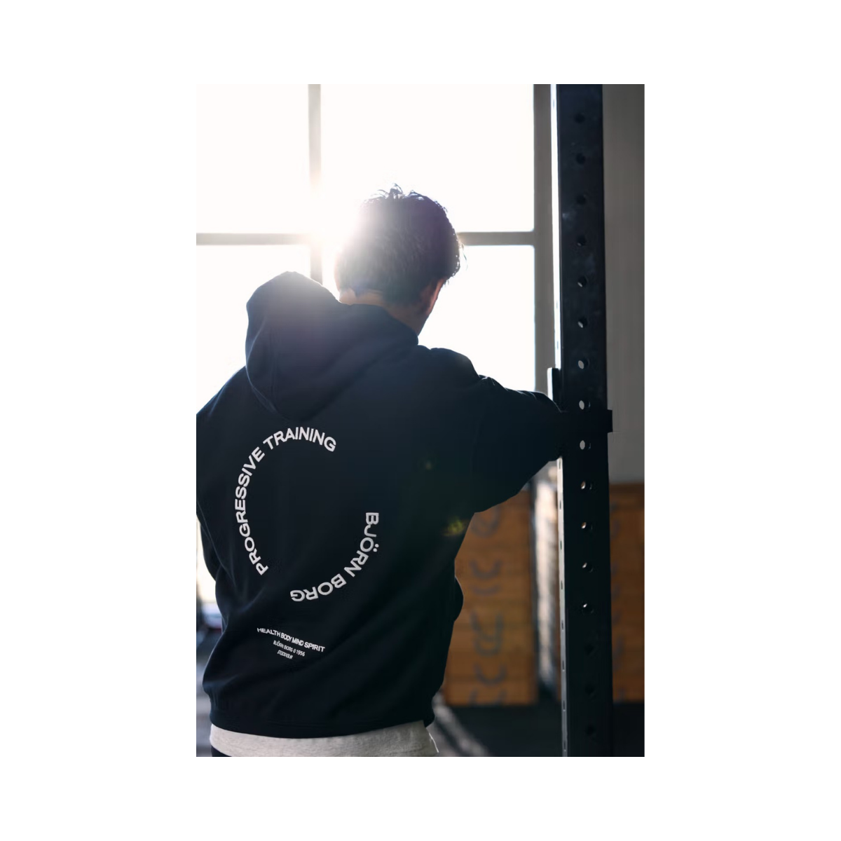 Borg Oversized Hoodie - Black Beauty