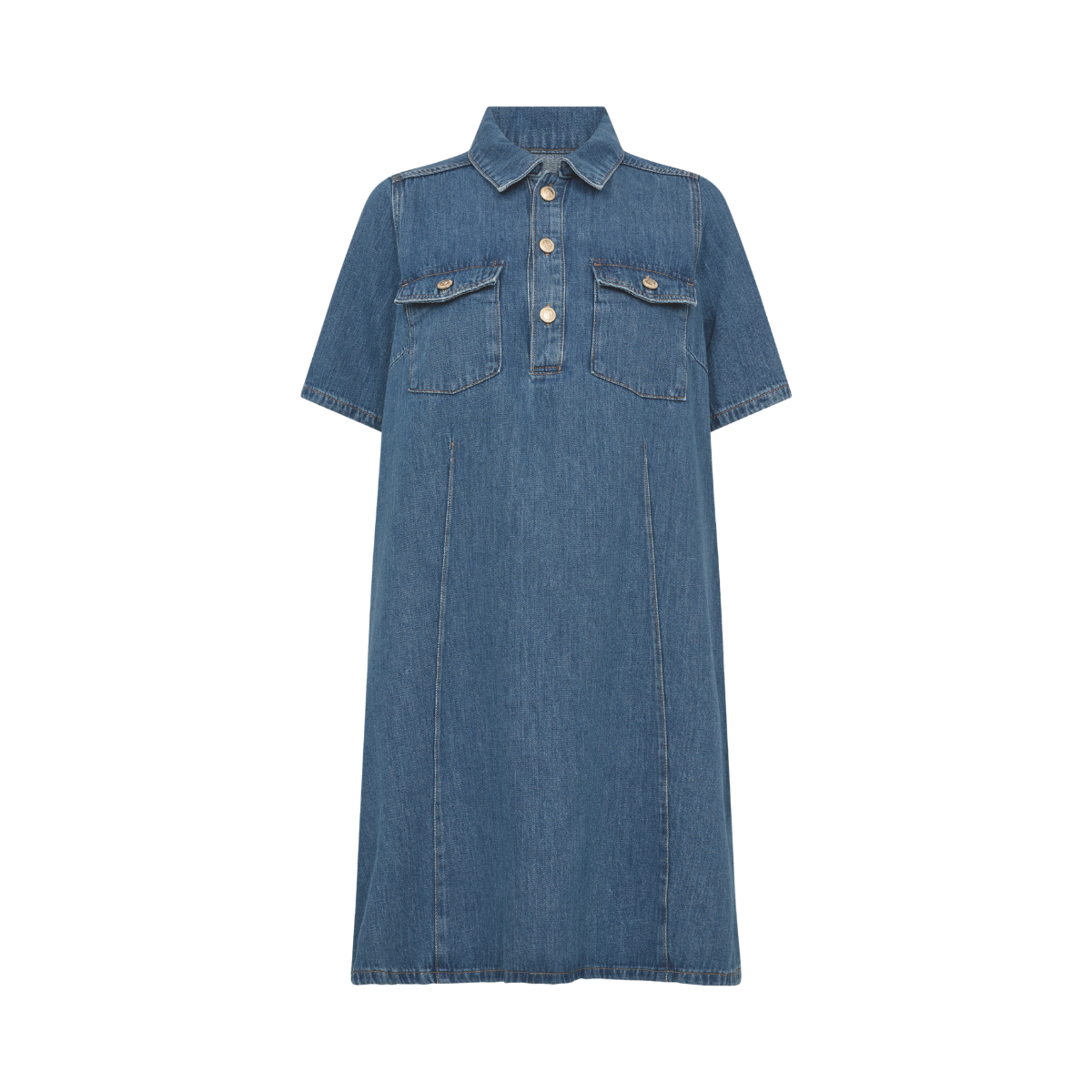 MMBiba East Dress - Mid Blue