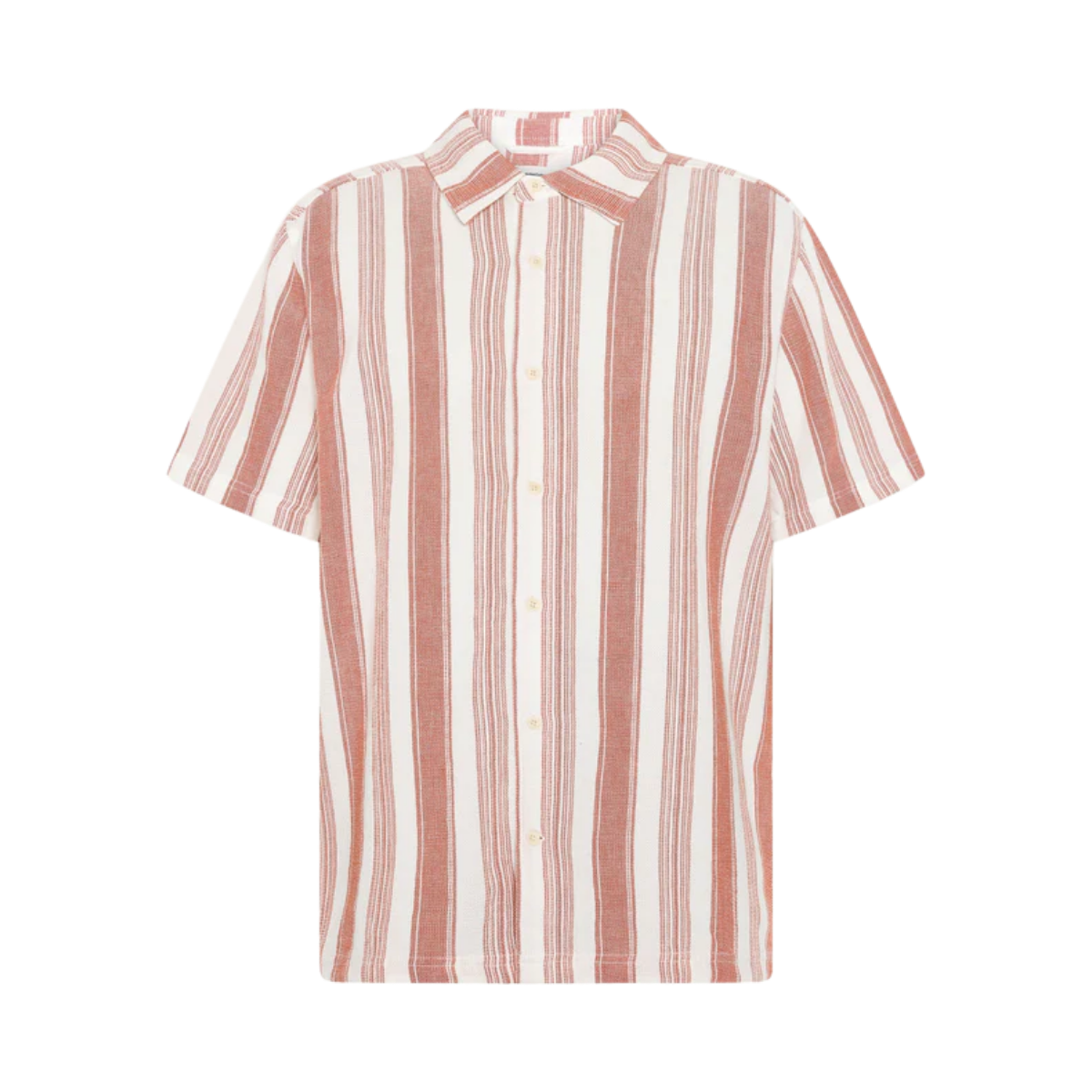 Cotton Striped Shirt - Red Stripe