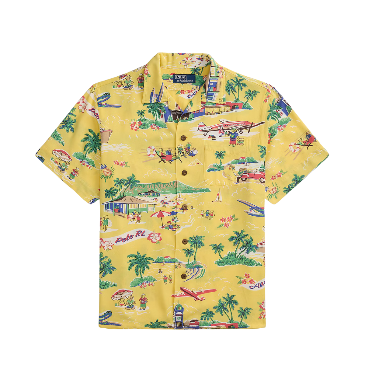 Short Sleeve Sport Shirt - On Holiday Bear