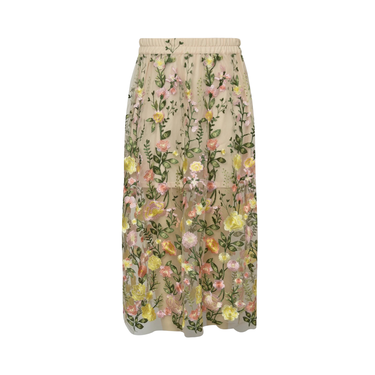 Fuschia Skirt - Sand/Yellow