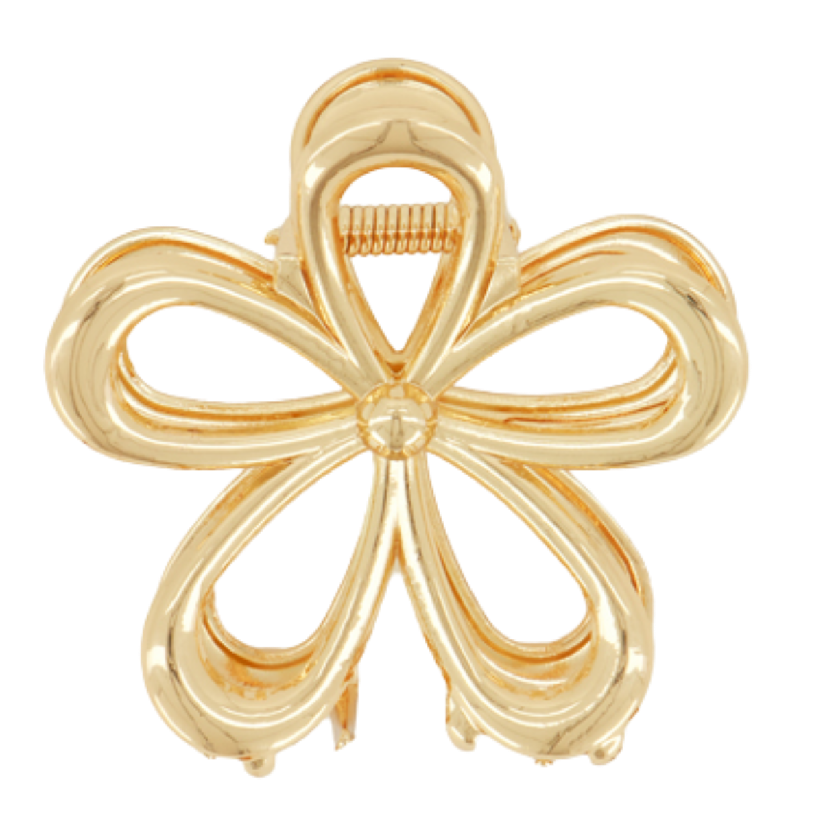 Hairclip Flower Gold - Gold