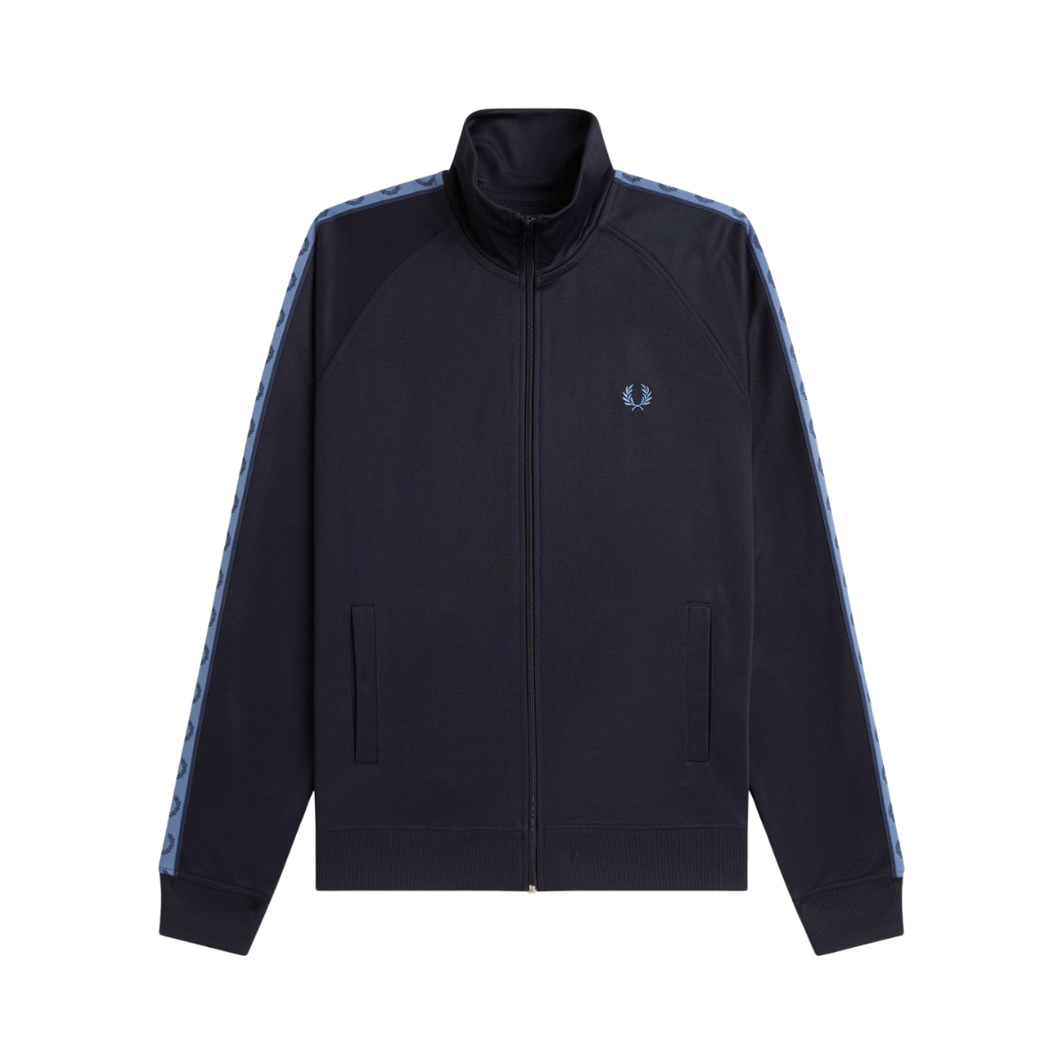 Contrast Tape Track Jacket - Navy