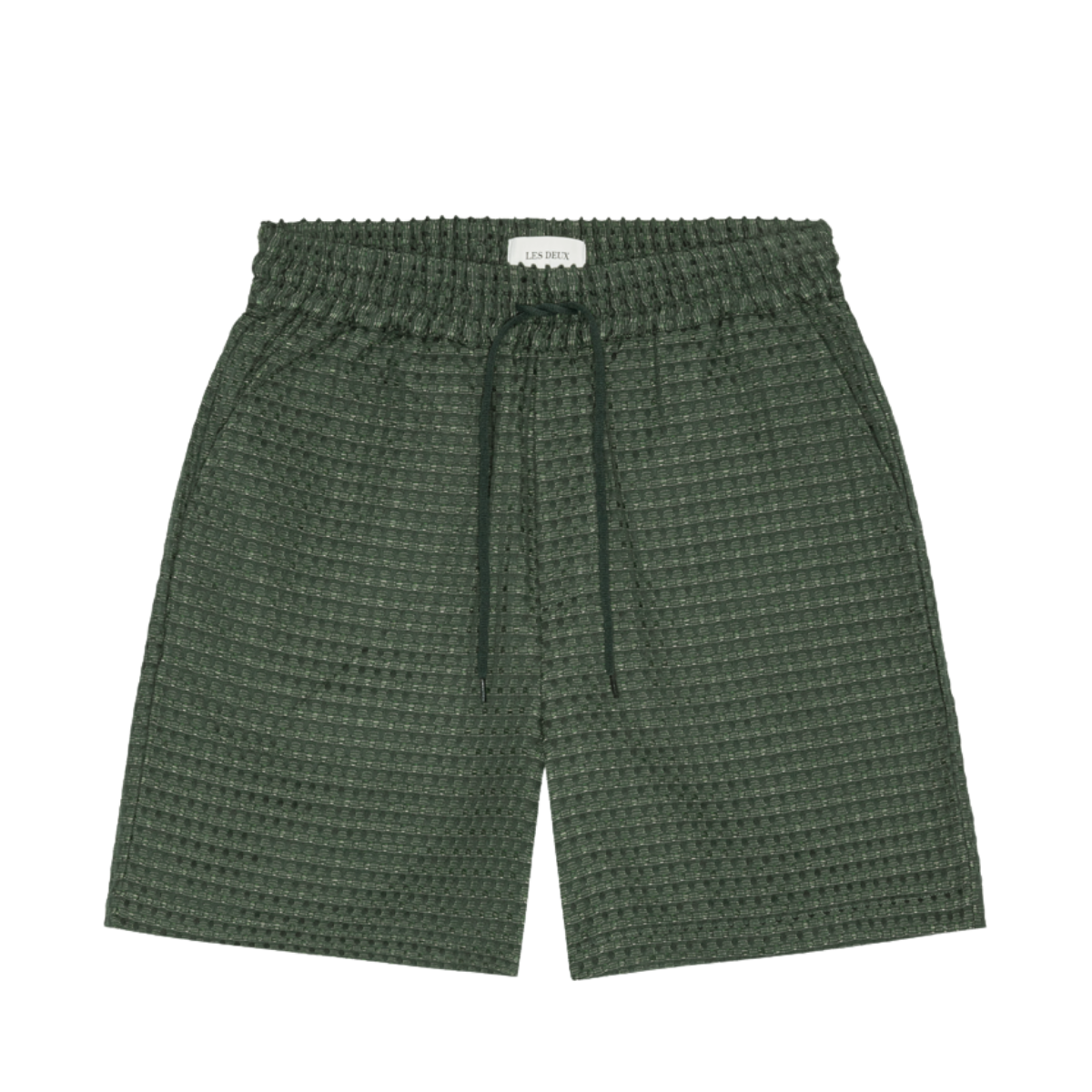 Check Seersucker Shorts - Pine Green