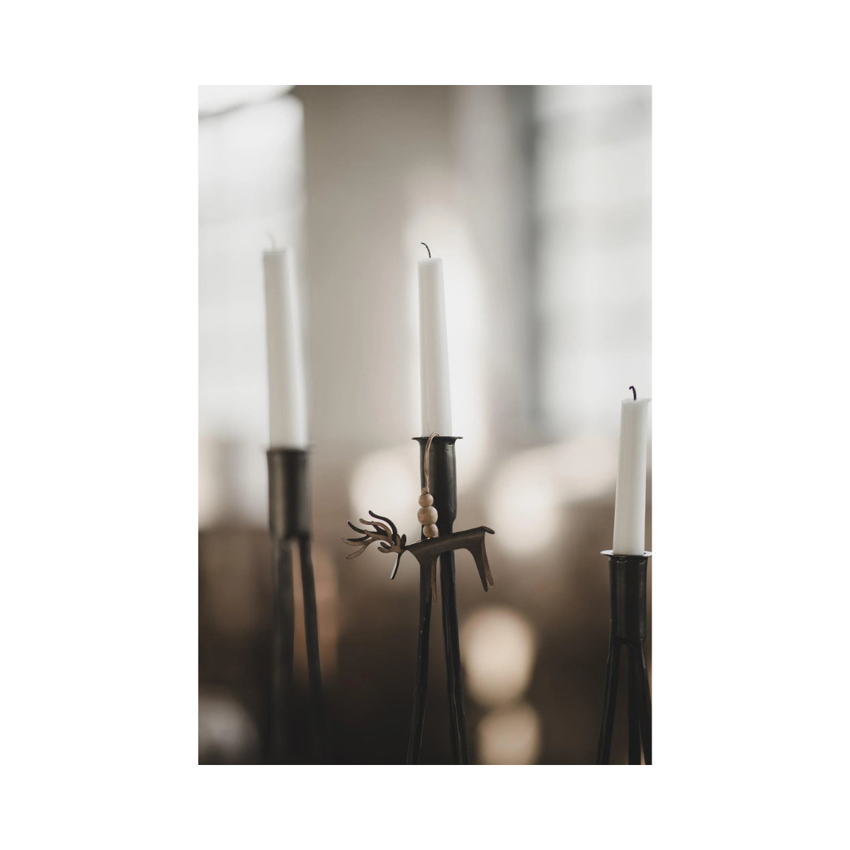 Ornament Deer Julgransdekoration - BEIGE