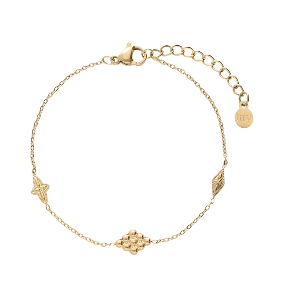 Bracelet with diamonds - Gold