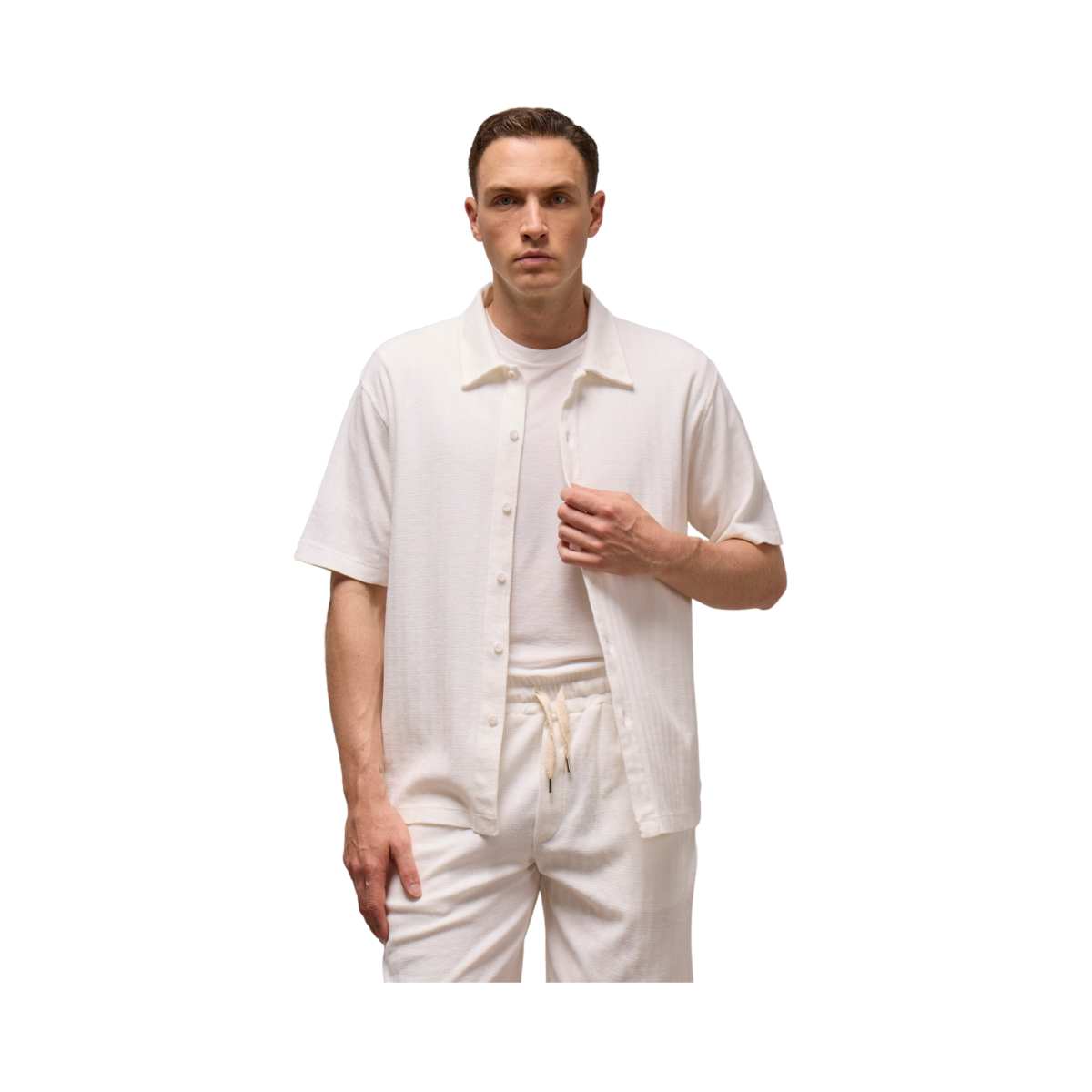 Camicia Manica Cortacosta Piatta - Panna