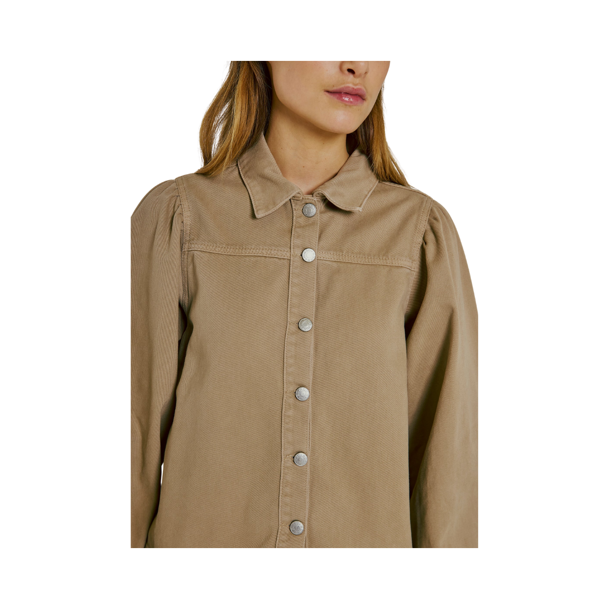 Ninni denim shirt - Dark Sand