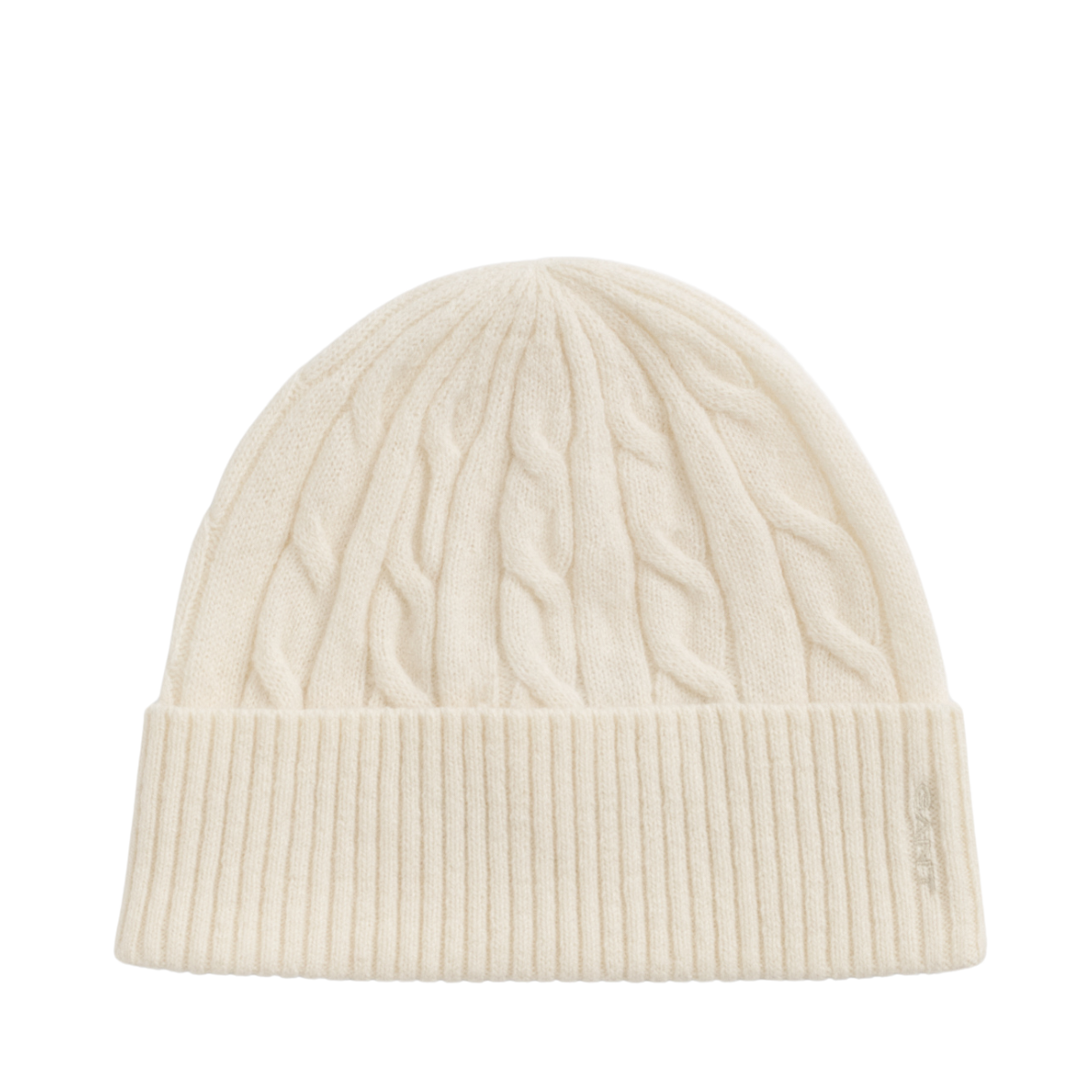 Wool Cable Beanie - 130 Cream