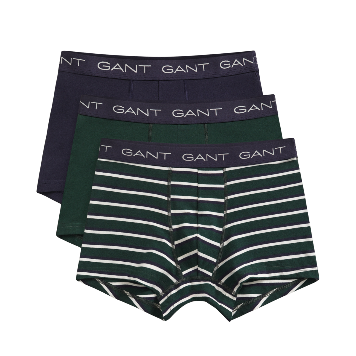 Striped Trunk 3-Pack - Tartan Green