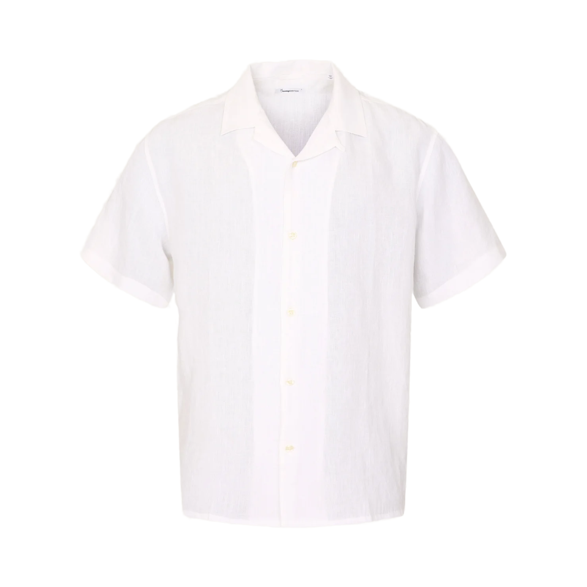Box Short Sleeve Linen Shirt - Bright White