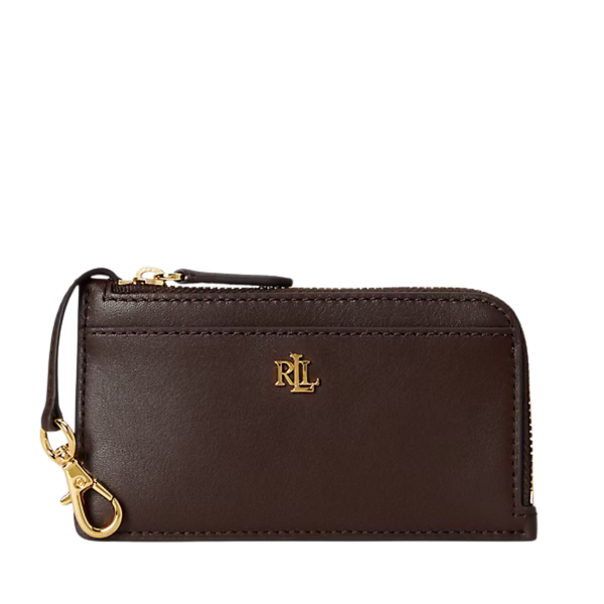 Zip Card Case Small - Chestnut Brown