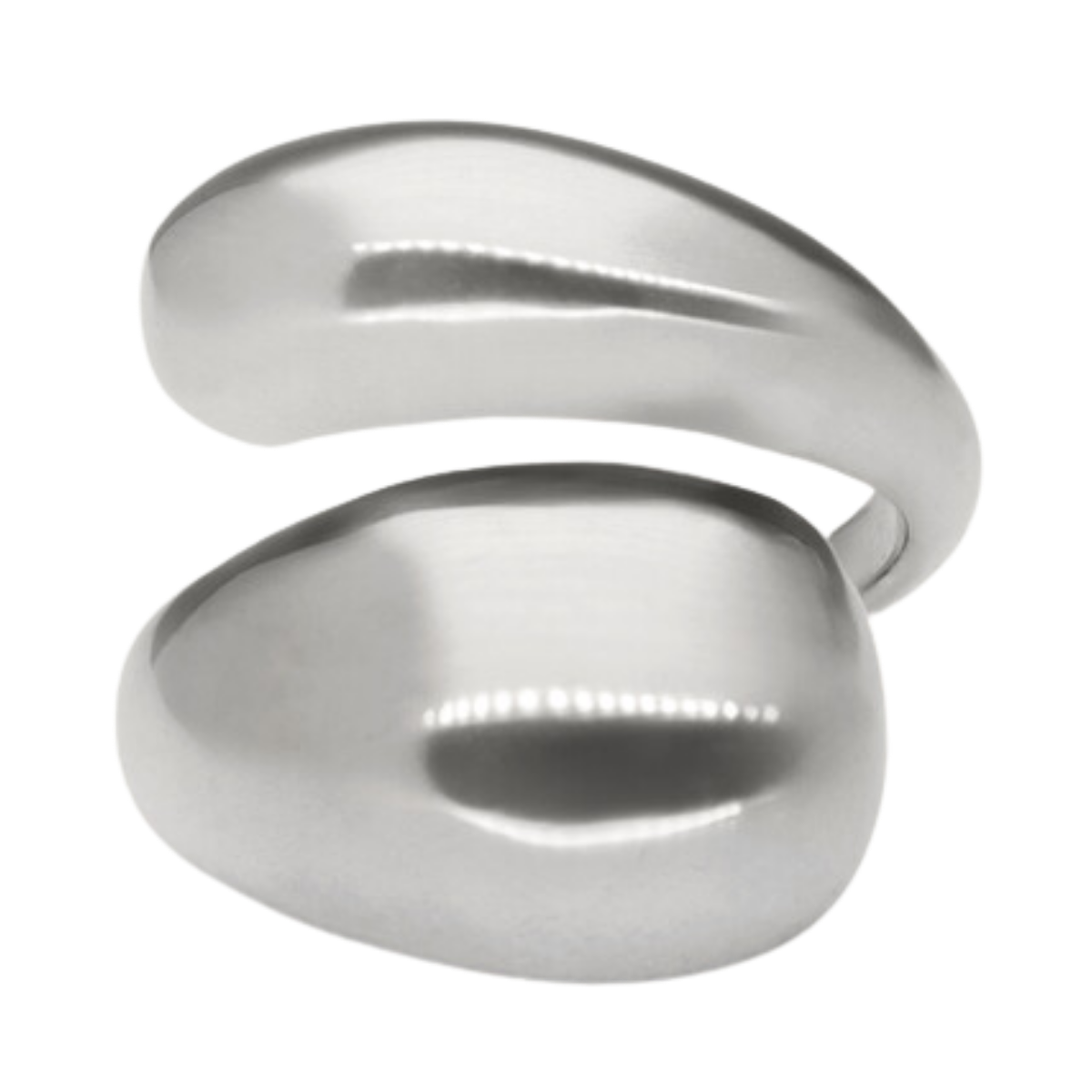 Ring chunky bubble OS - Silver