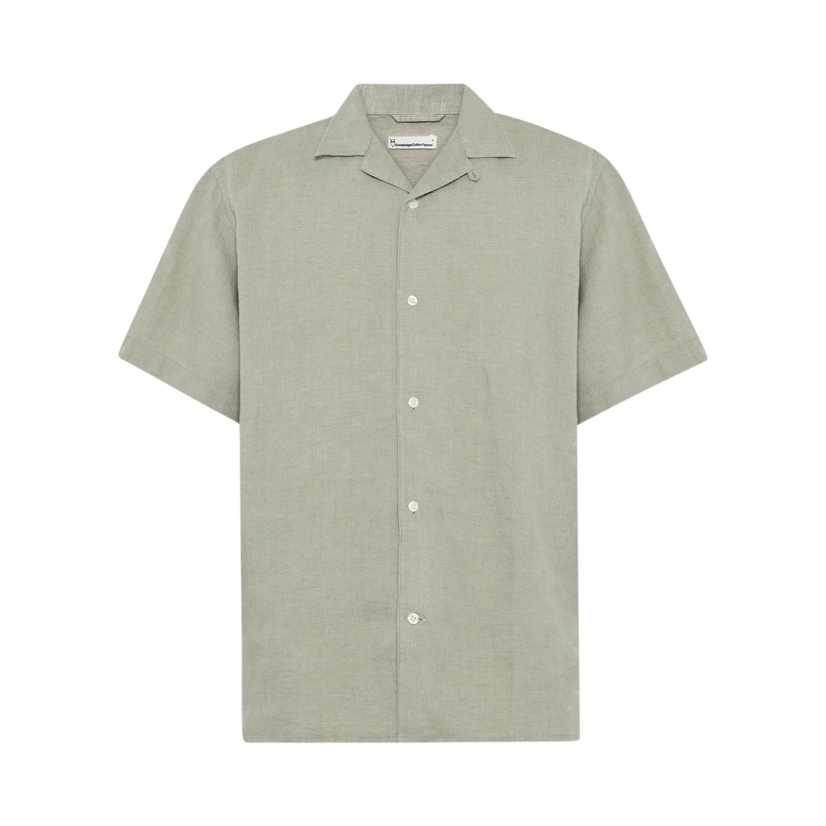 Box Short Sleeve Linen Shirt - Twill Yarndyed