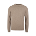Sweater Knitted Crew Neck - Light brown