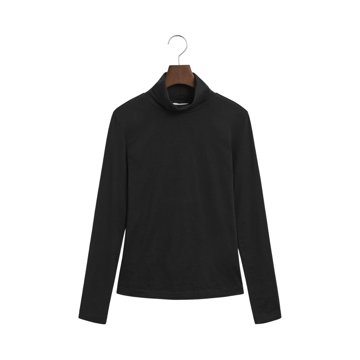 Light Cotton LS Turtleneck - Black