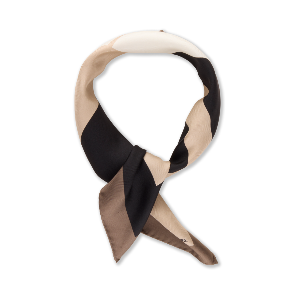 Silk Scarf - Dark Brown