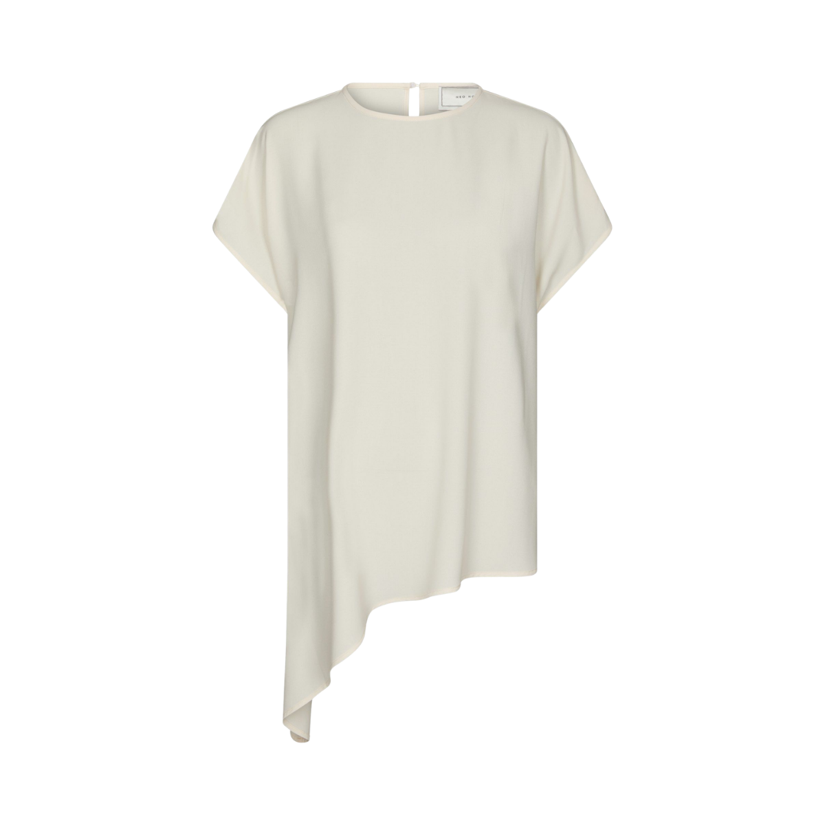 Nerita Asymmetric Blouse - Off White