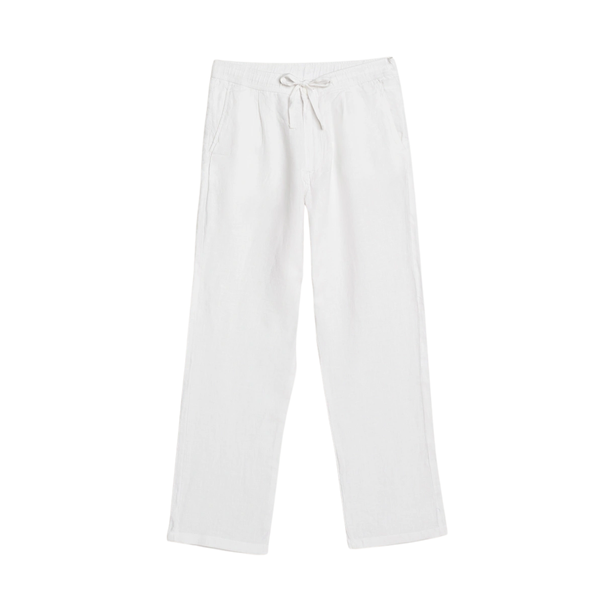 Loose linen pants - Bright White