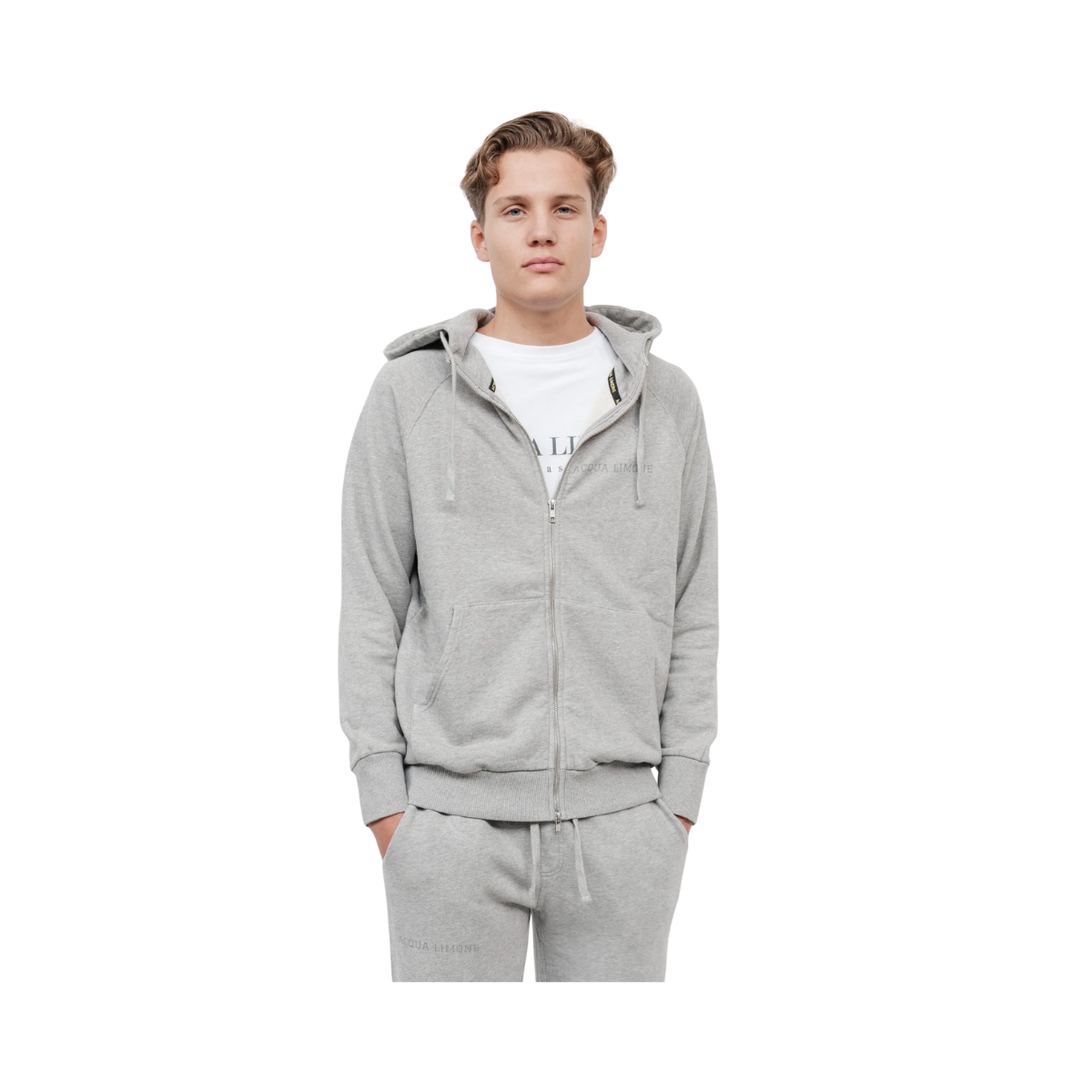 Ivy Zip Hoodie - American Grey