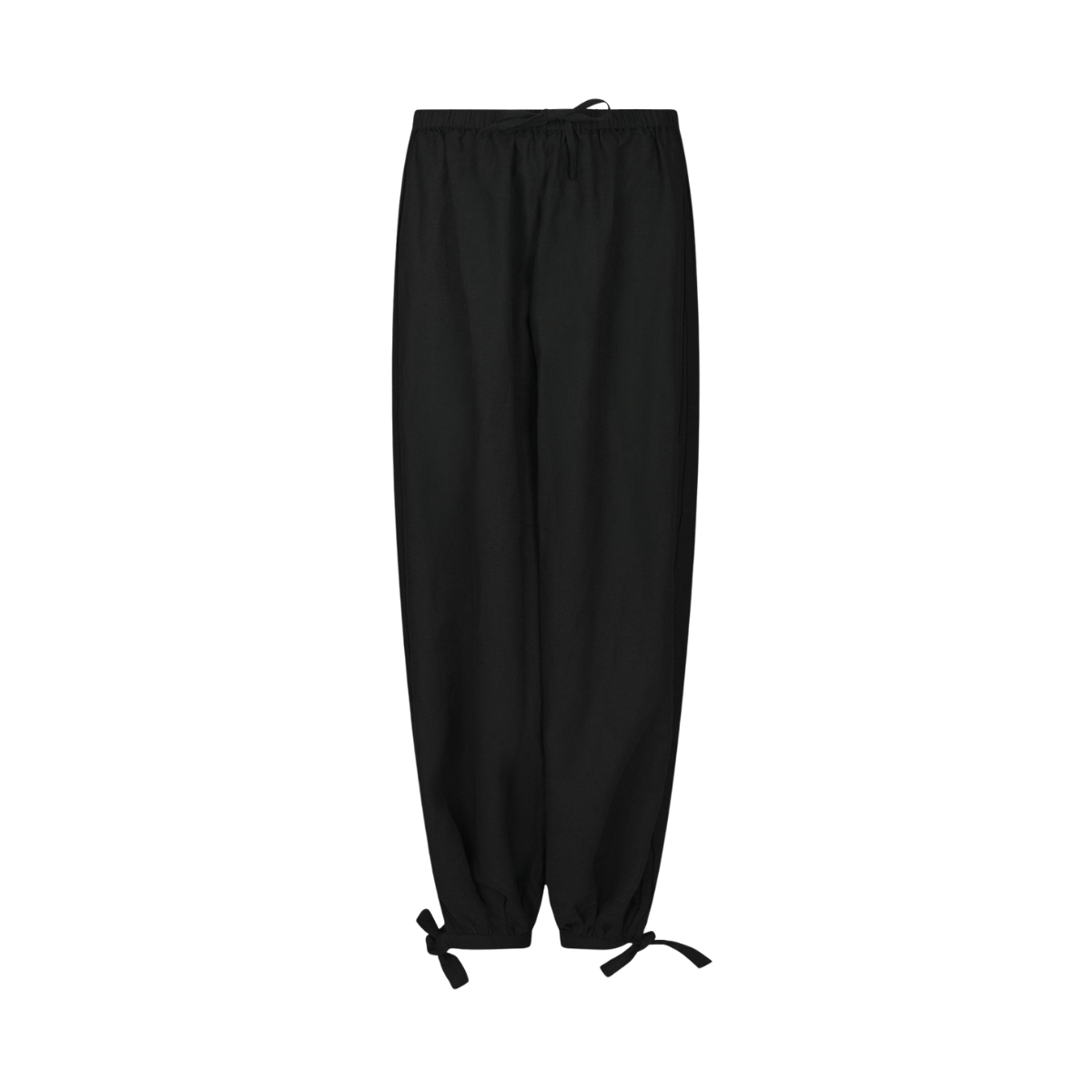 Roxane Balloon Linen Pants - Black
