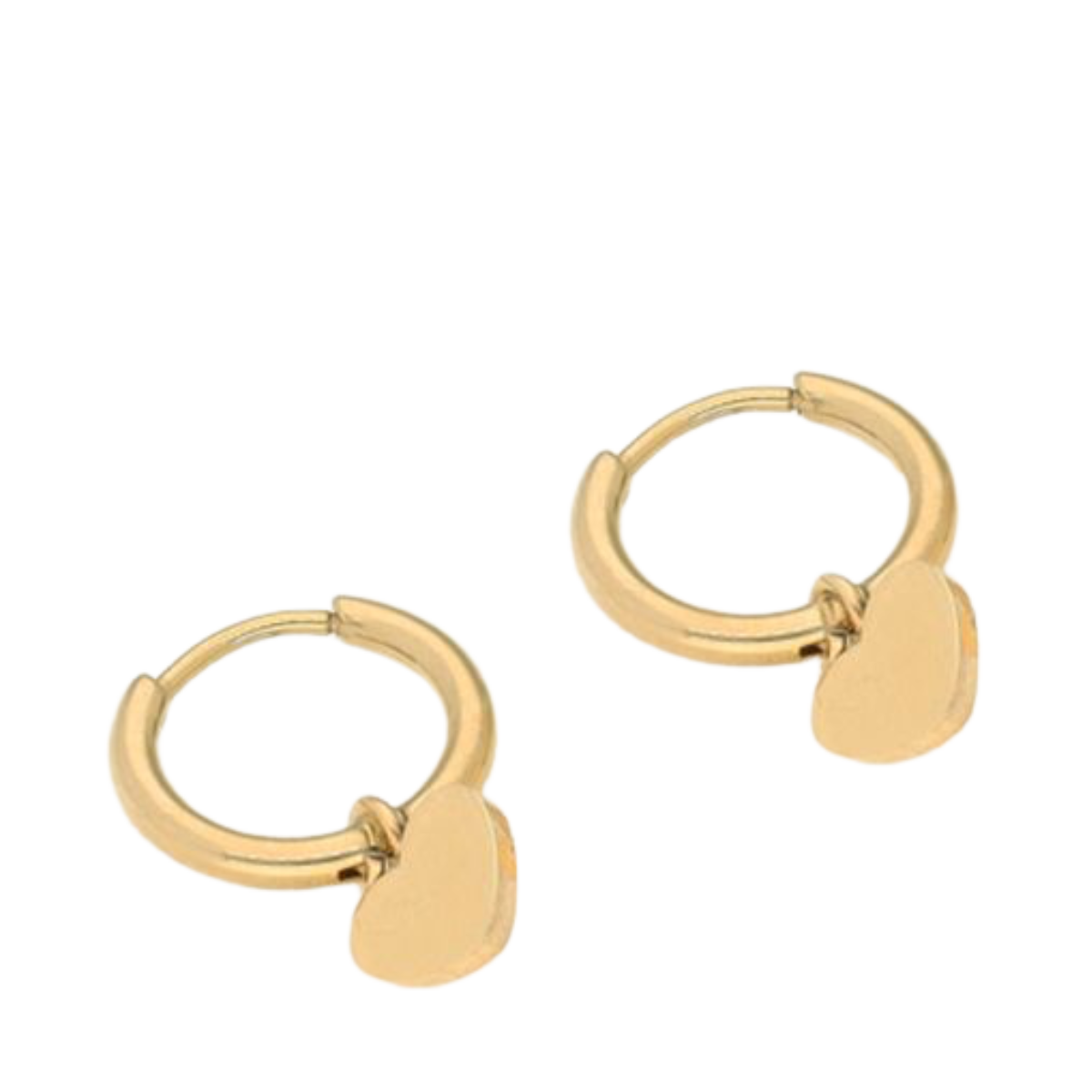 Earring With Heart - Gold