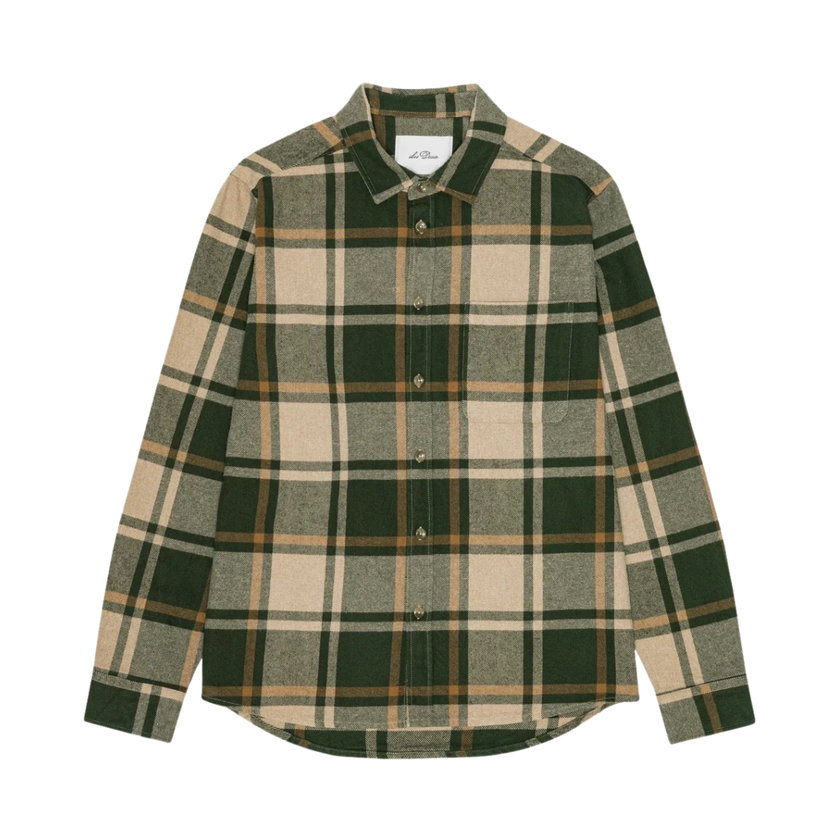 Check Flannel Shirt - Rosin Green