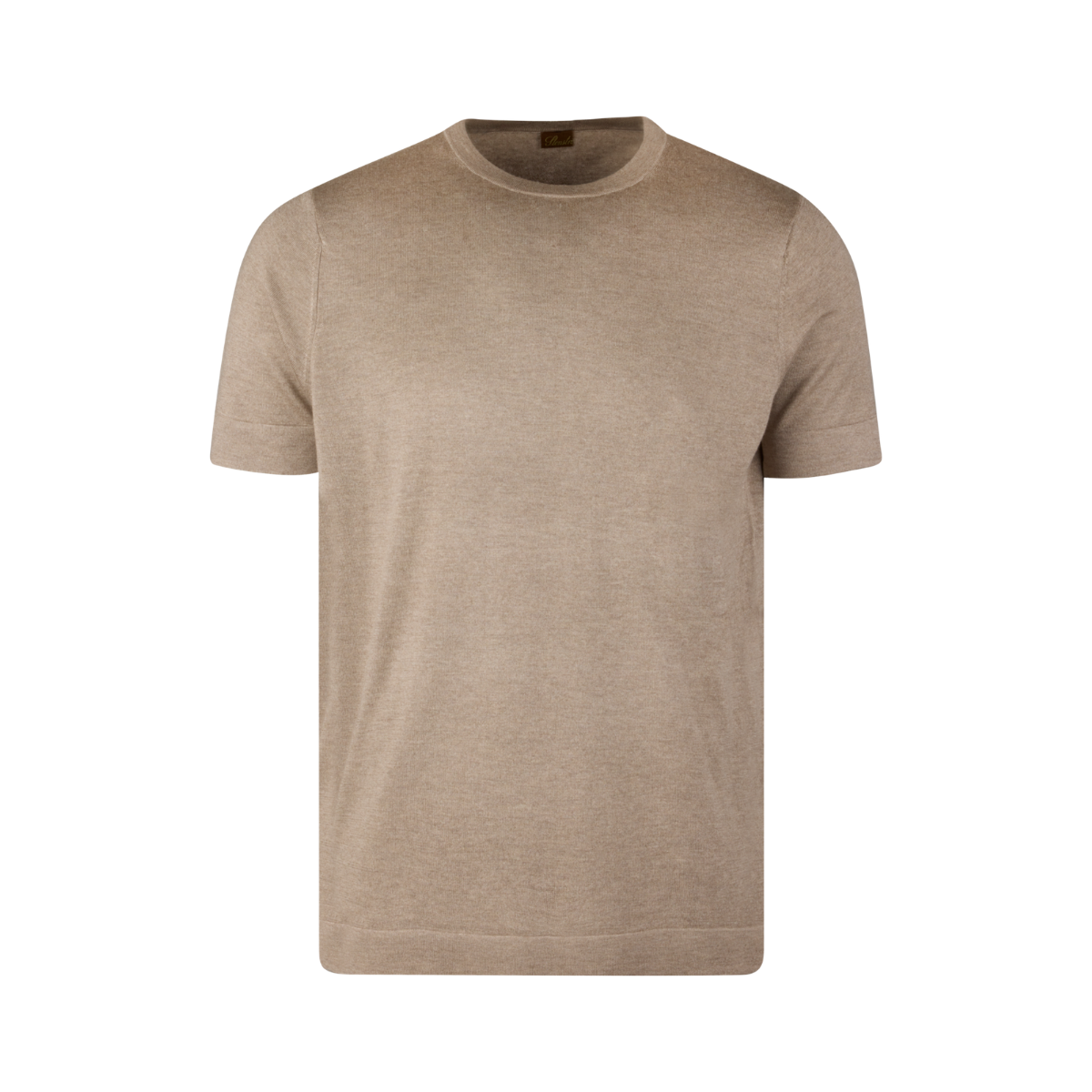 T-shirt Knitted Crew Neck - Beige