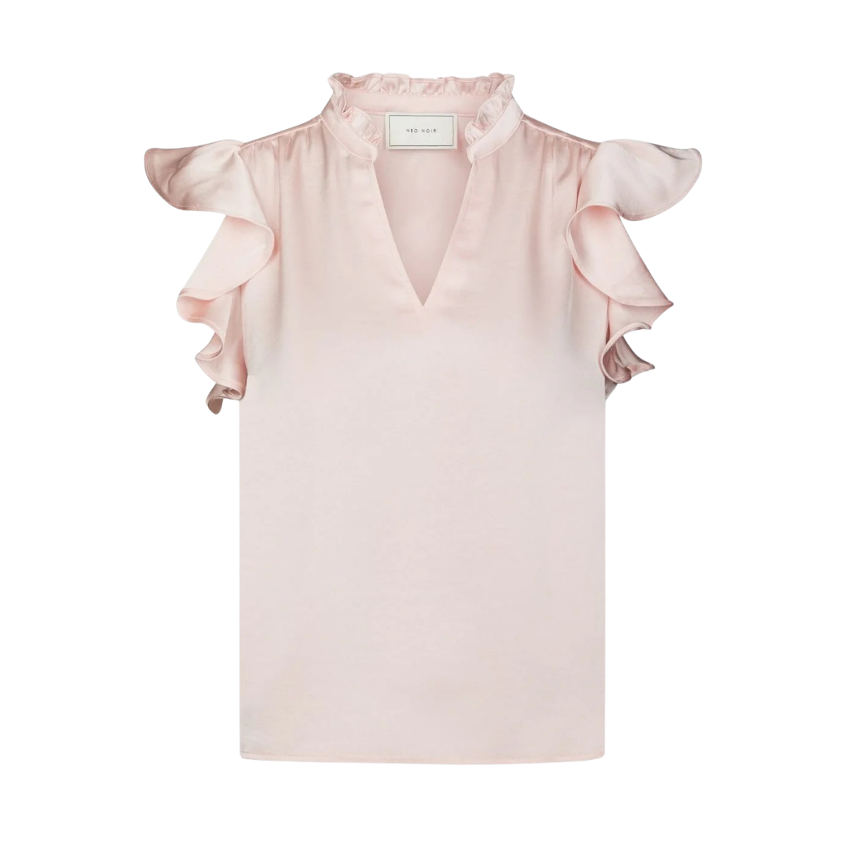 Stella Heavy Sateen Blouse - Light pink