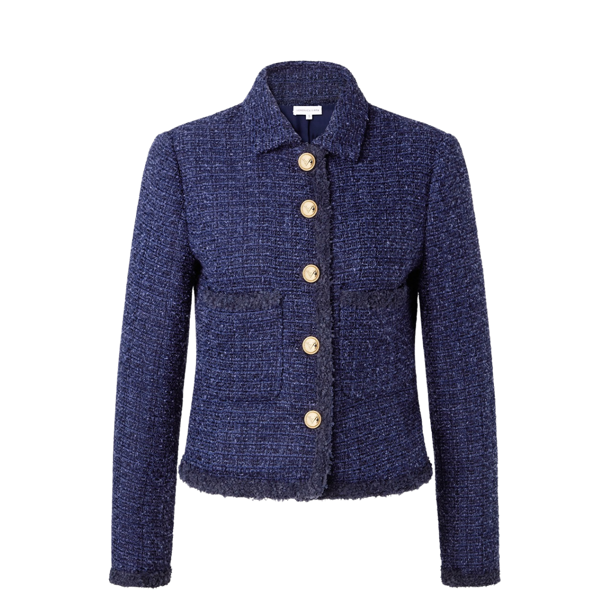 Madison Tweed Jacket - Navy Blue