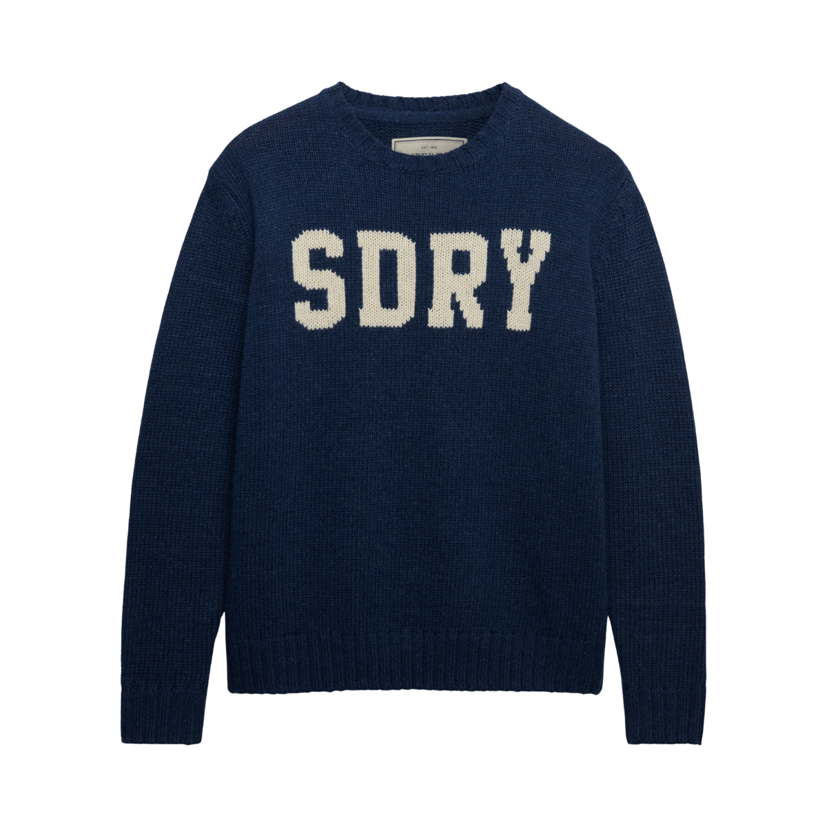 Heritage Intarsia Knit Jumper - 98T Eclipse Navy