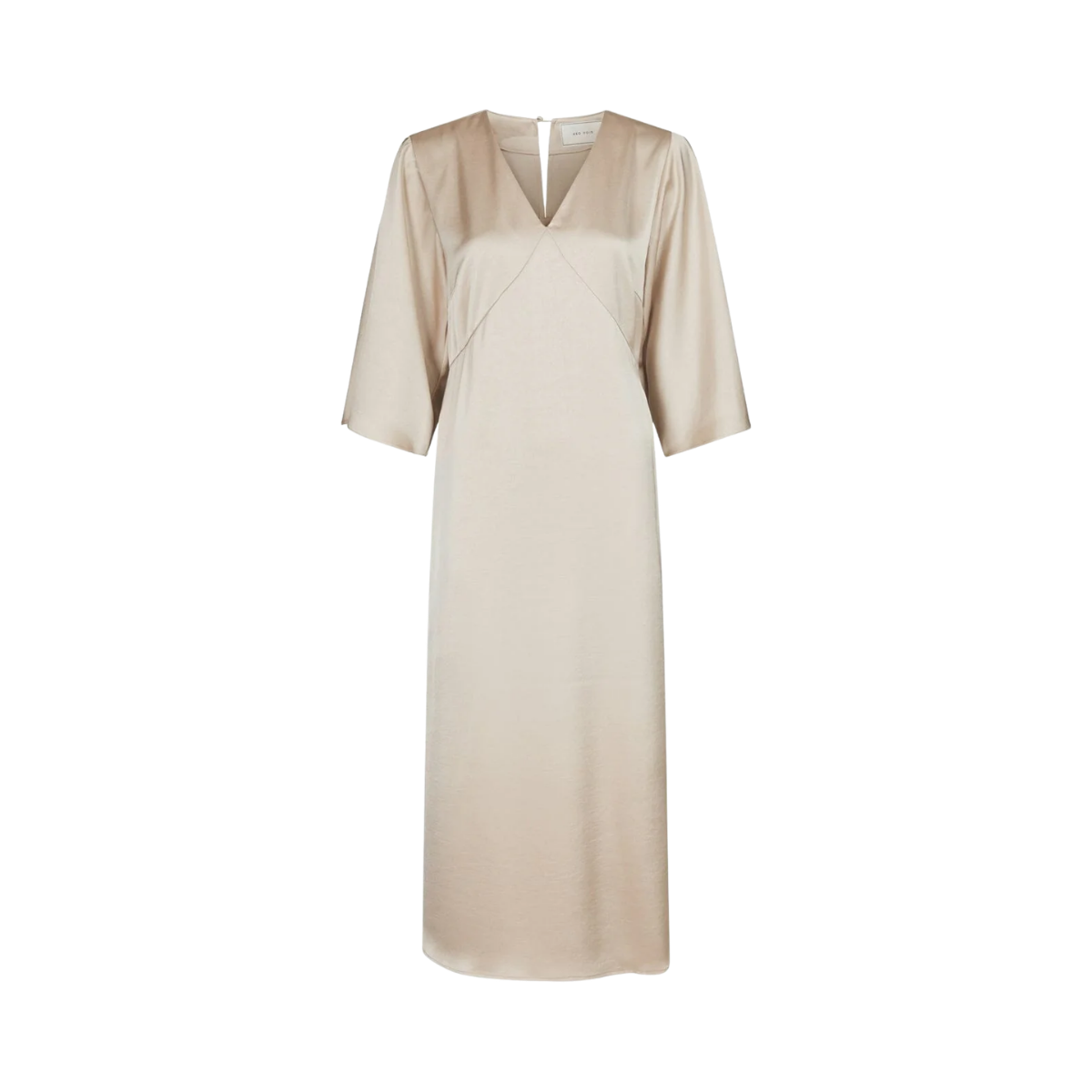 Remara Heavy Sateen Dress - Champagne
