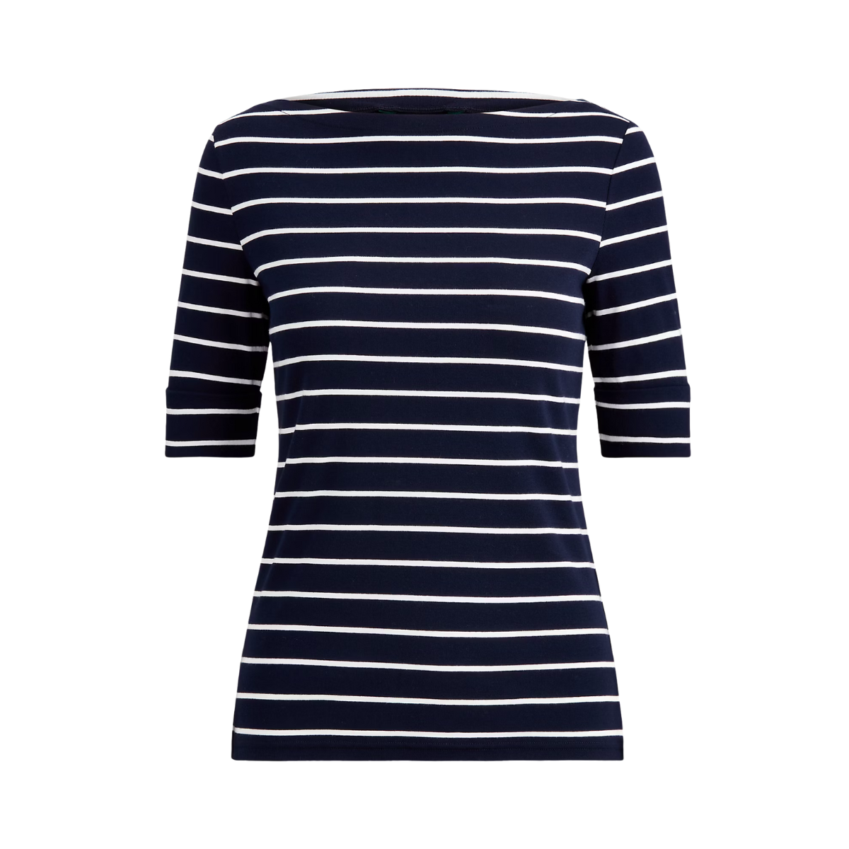 Judy Elbow Sleeve - Lauren Navy/White