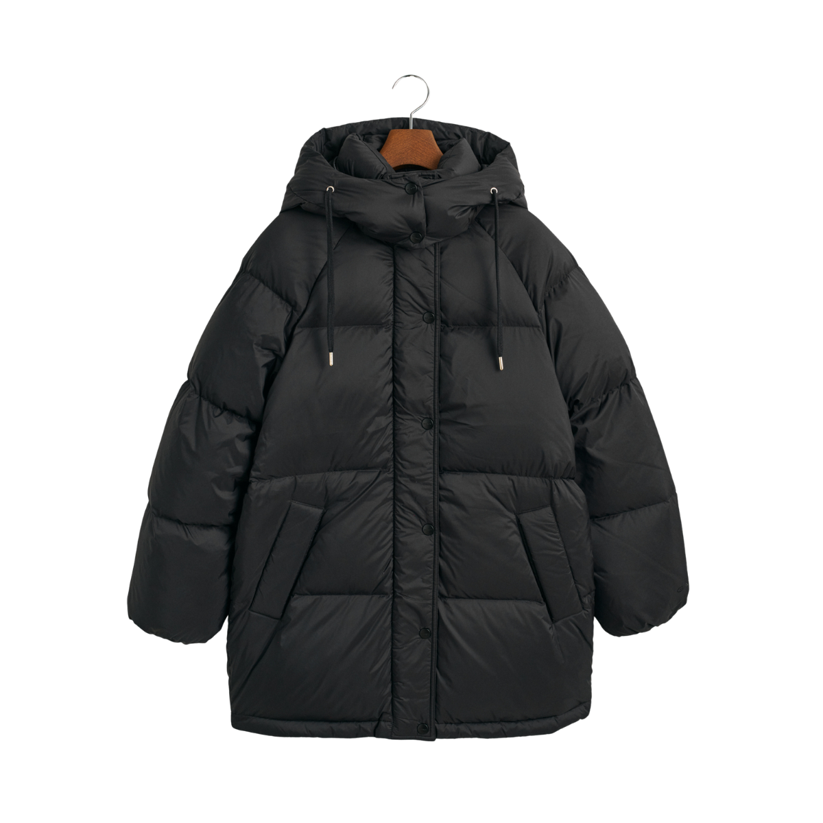 Mid Length Down Jacket - Black