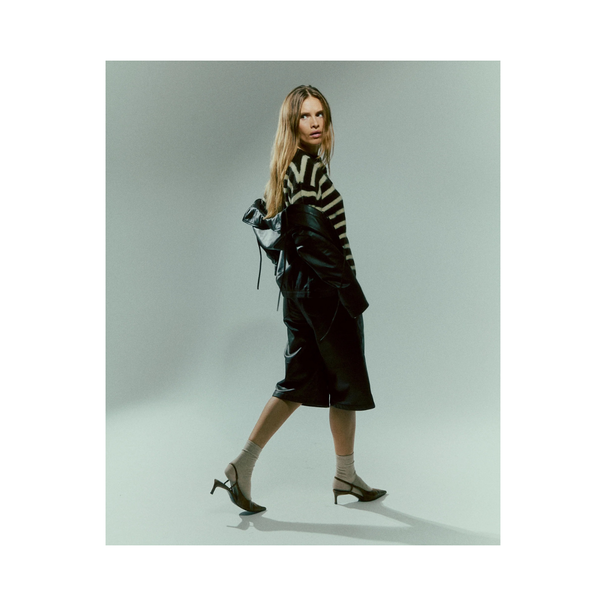 Monica Bermuda Leather Shorts - Dark Brown